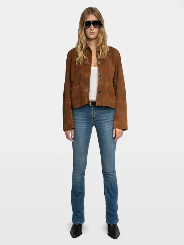 Lessa Jacket 100% Suede Leather