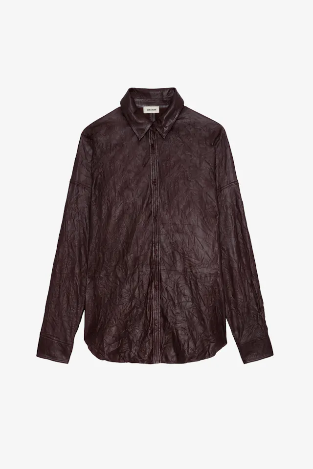 Shirt Tamara Crinkled Leather