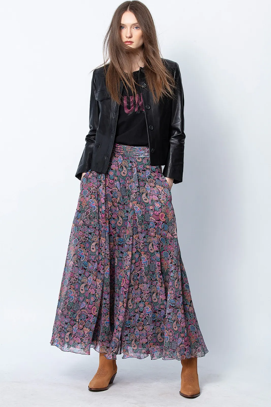 Falda Joyo Long Print Mandala