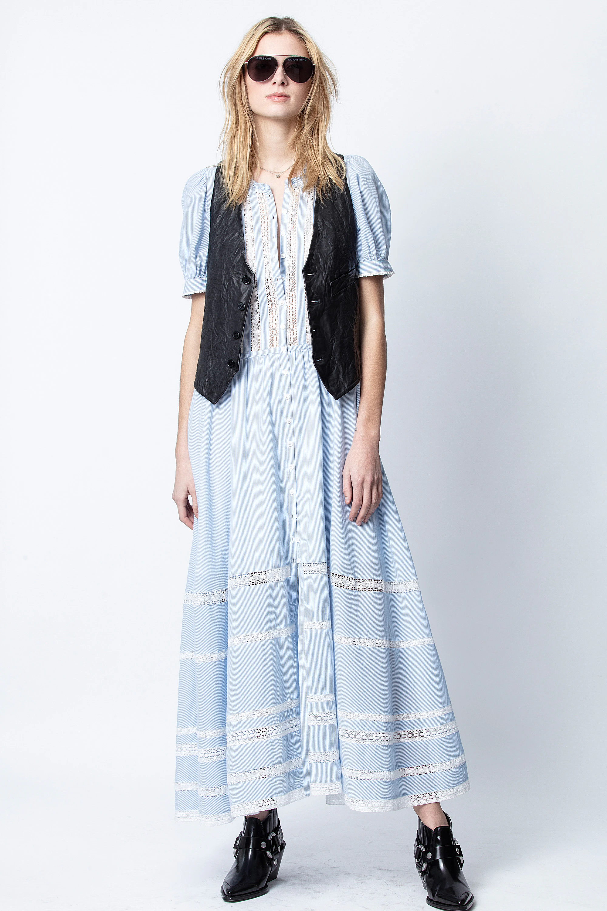 Robe Regard Coton Rayé thumbnail 2