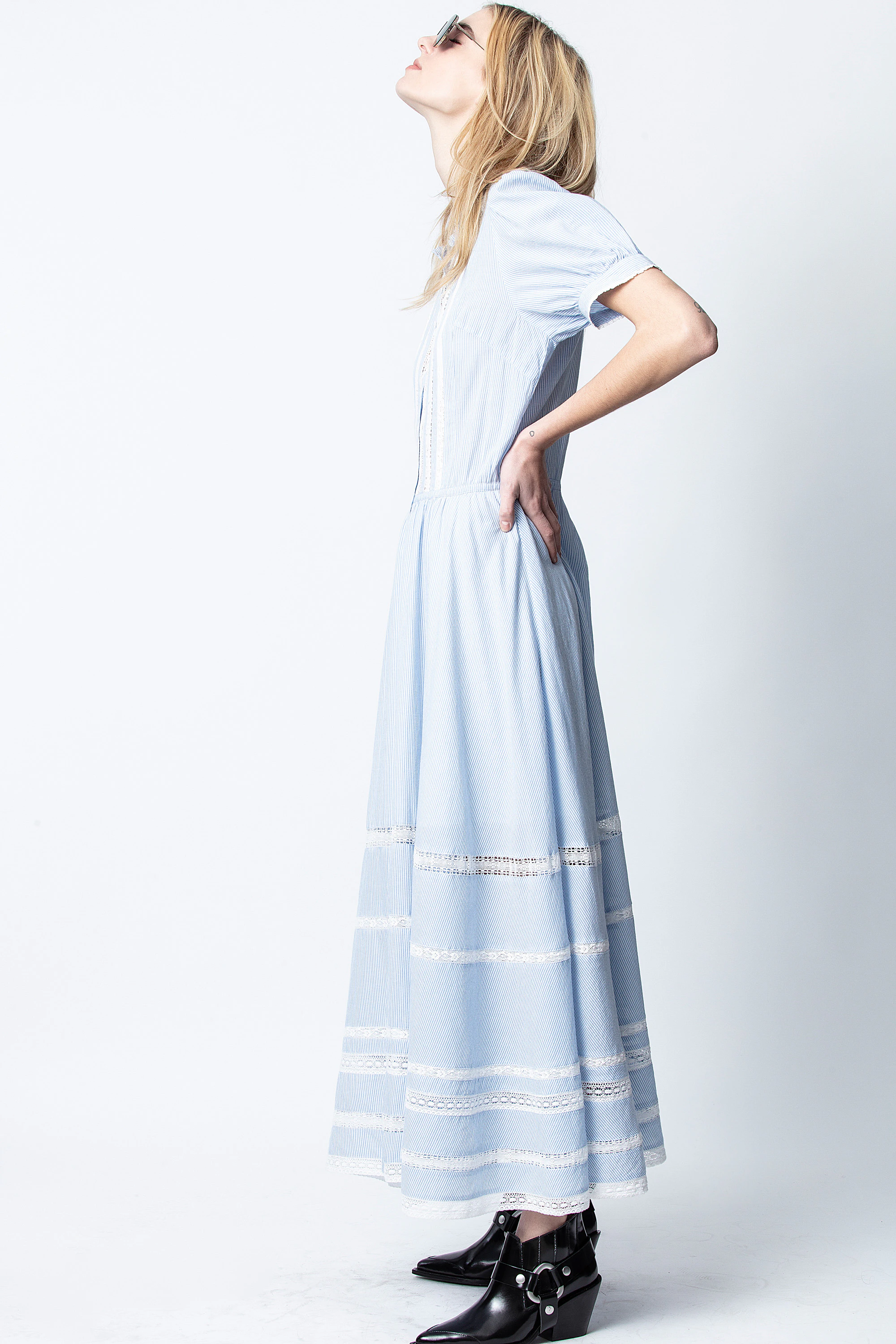 Robe Regard Coton Rayé thumbnail 4