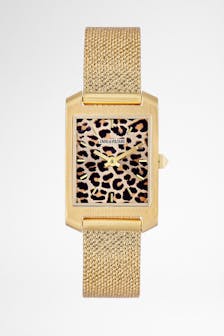 Leopard Printed Timeline Watch