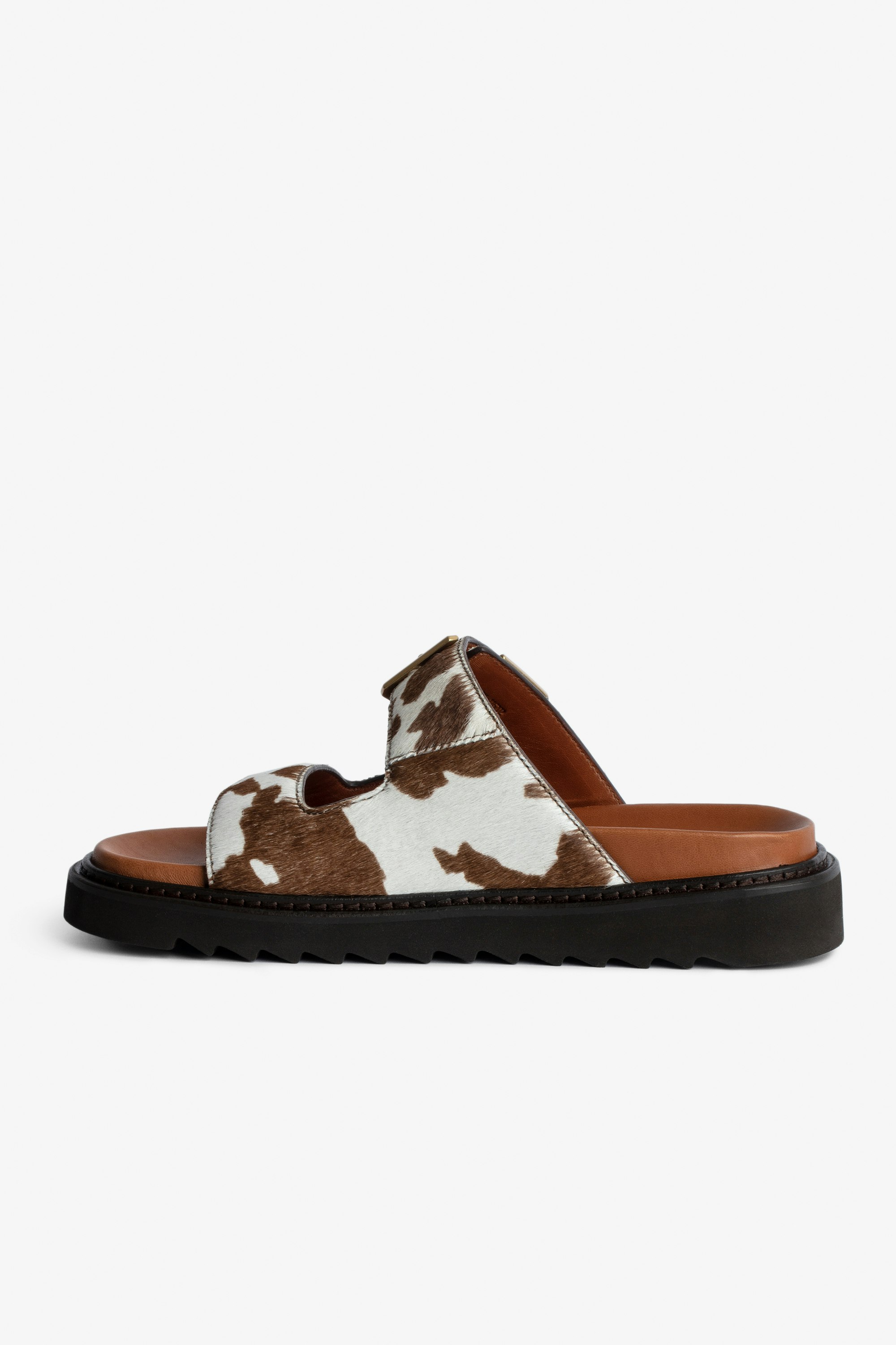 Cecilia Alpha Cow Sandals 2
