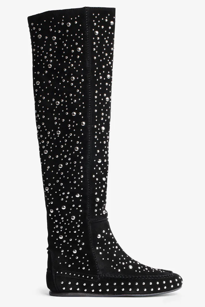 Santa Dream Studs High Boots