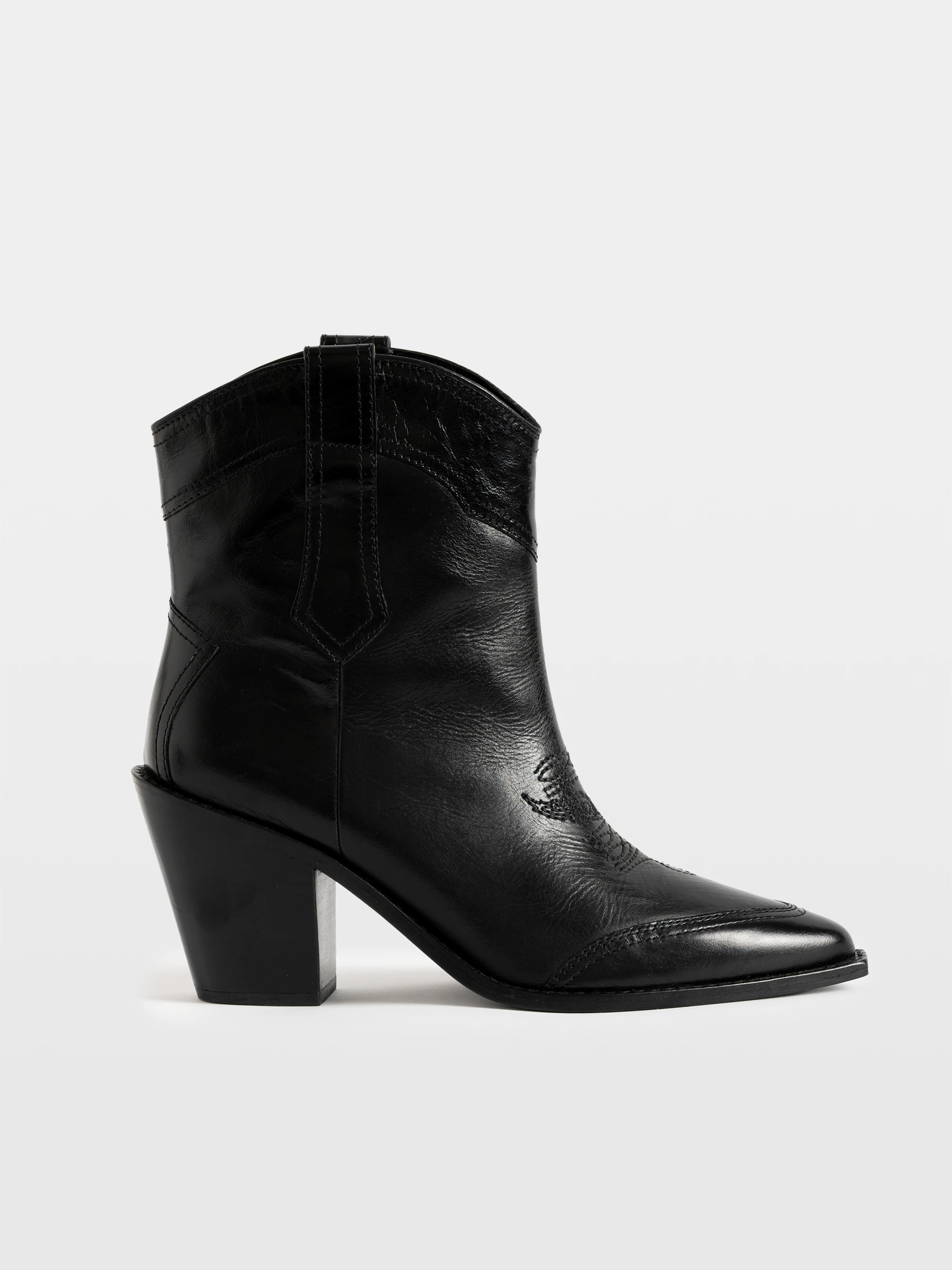 Cara Vintage Patent Boots