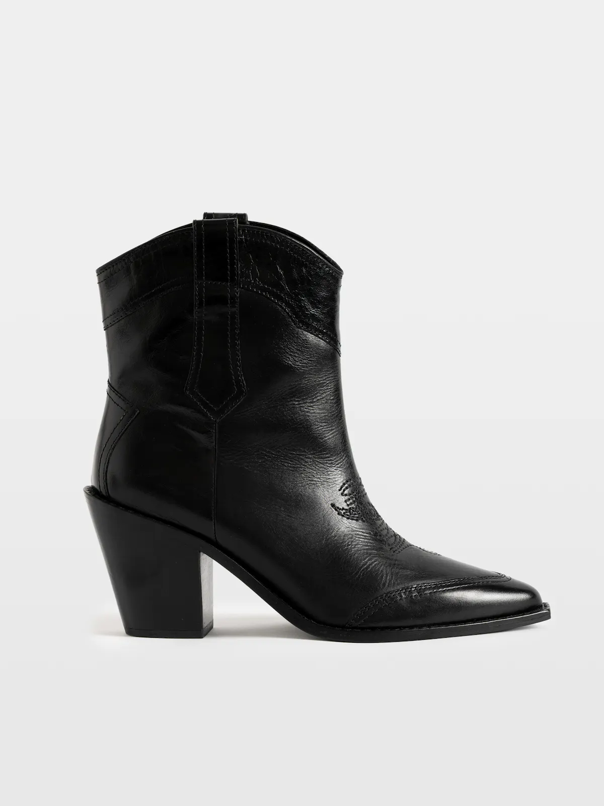 Cara Vintage Patent Boots