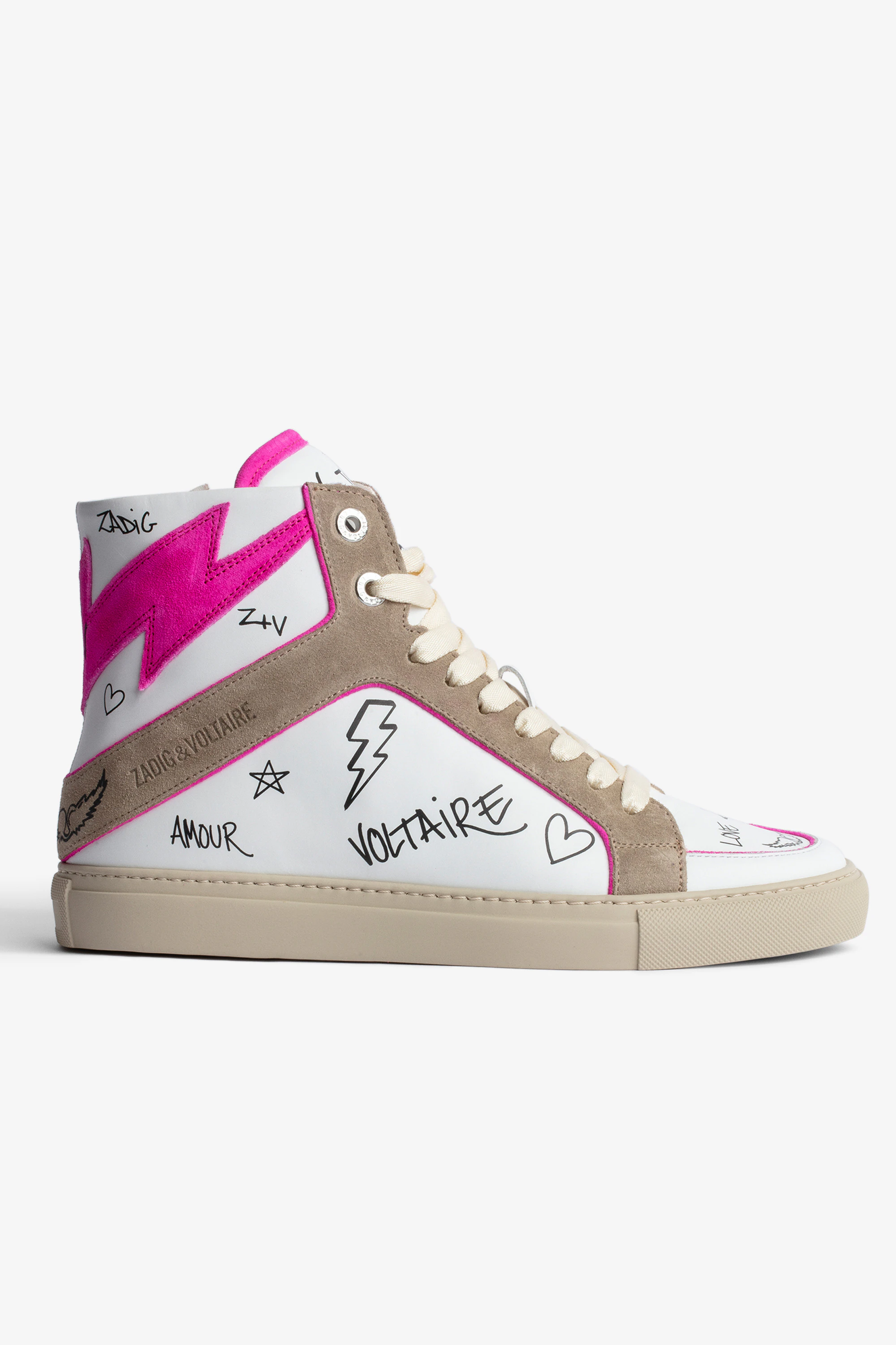 ZV1747 High Flash Sneakers sneakers red women | Zadig&Voltaire