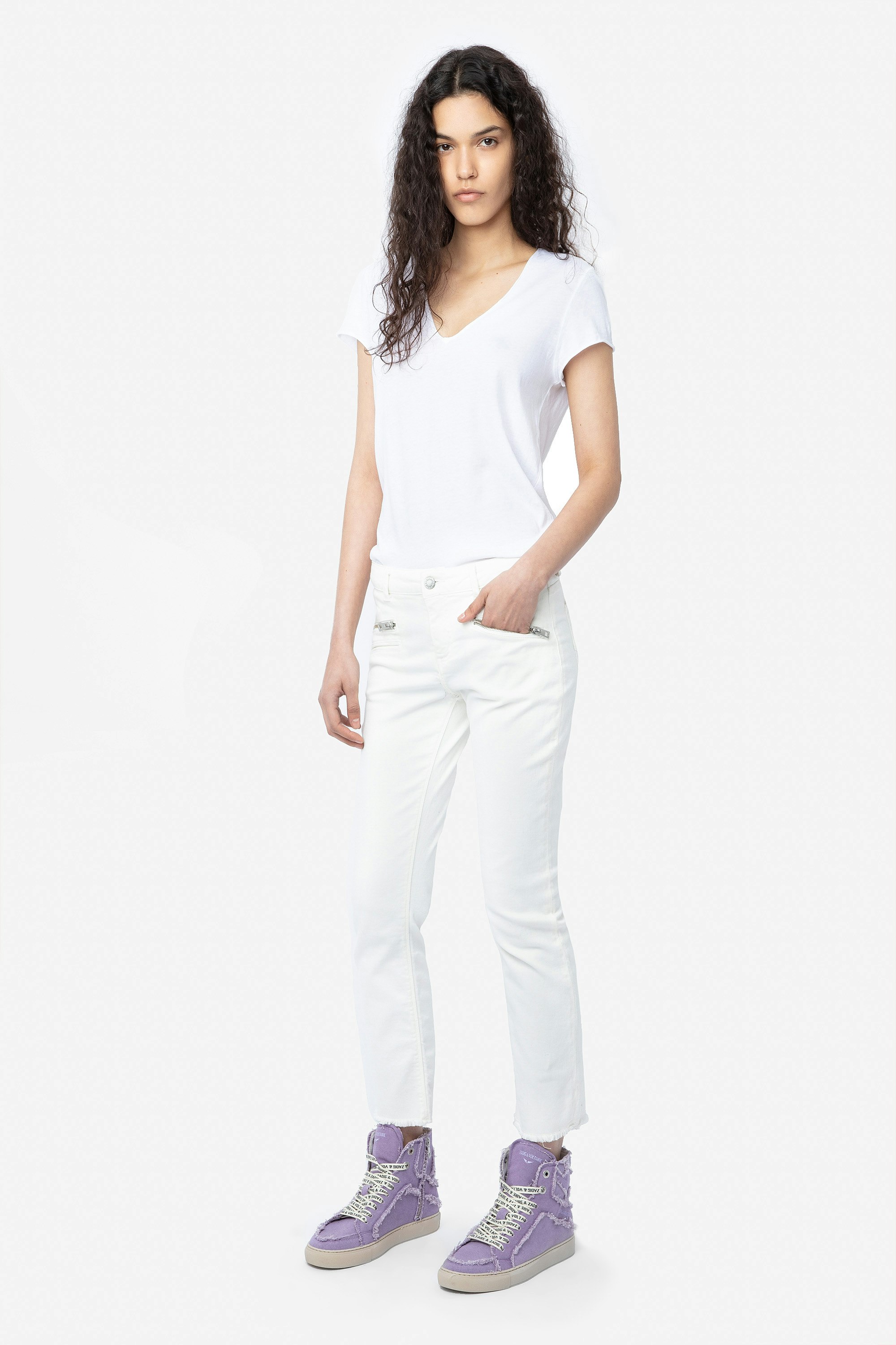 ZV1747 High Flash Canvas Sneakers