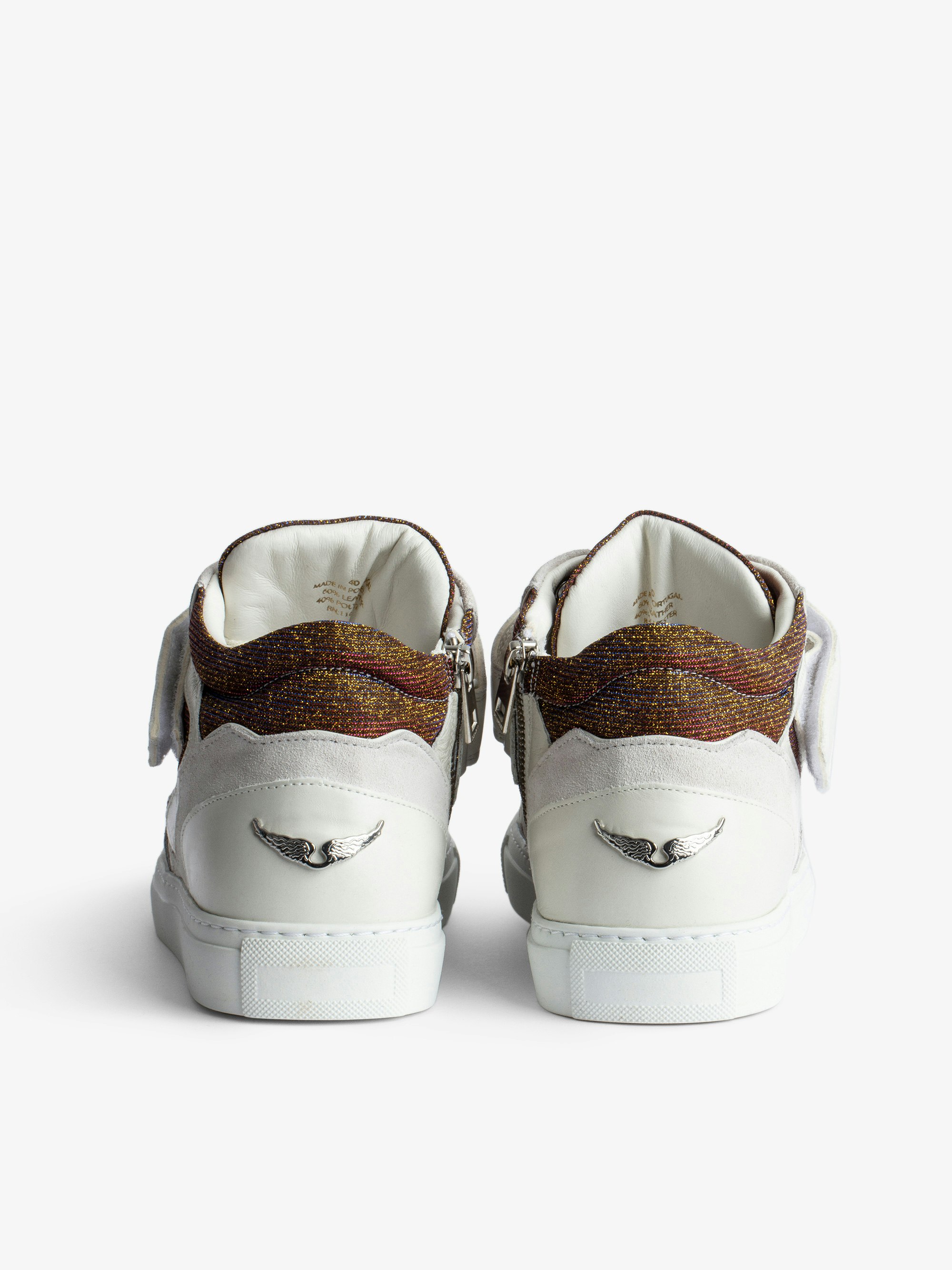 ZV1747 Mid Flash Sparkle Sneakers