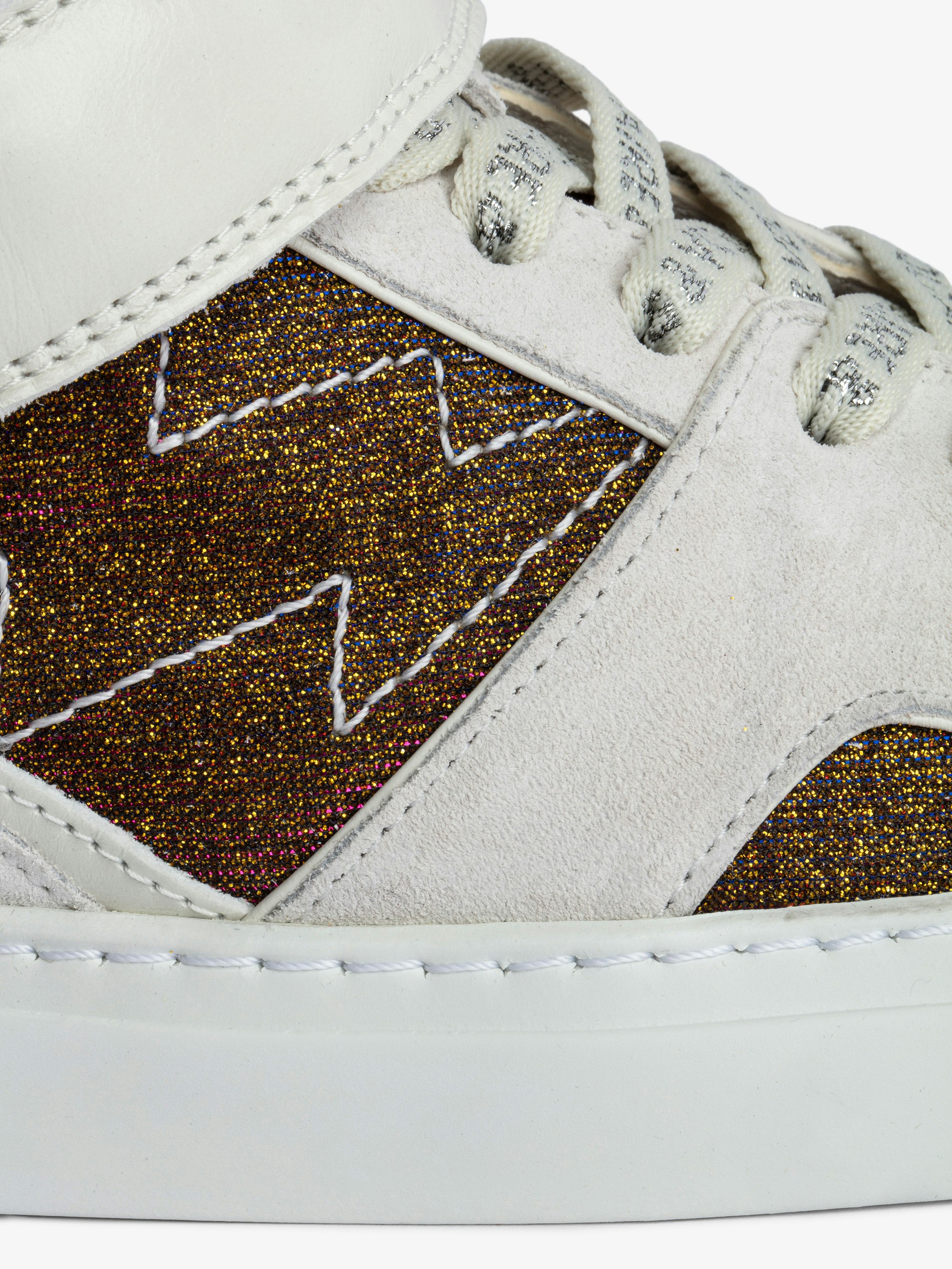 ZV1747 Mid Flash Sparkle Sneakers