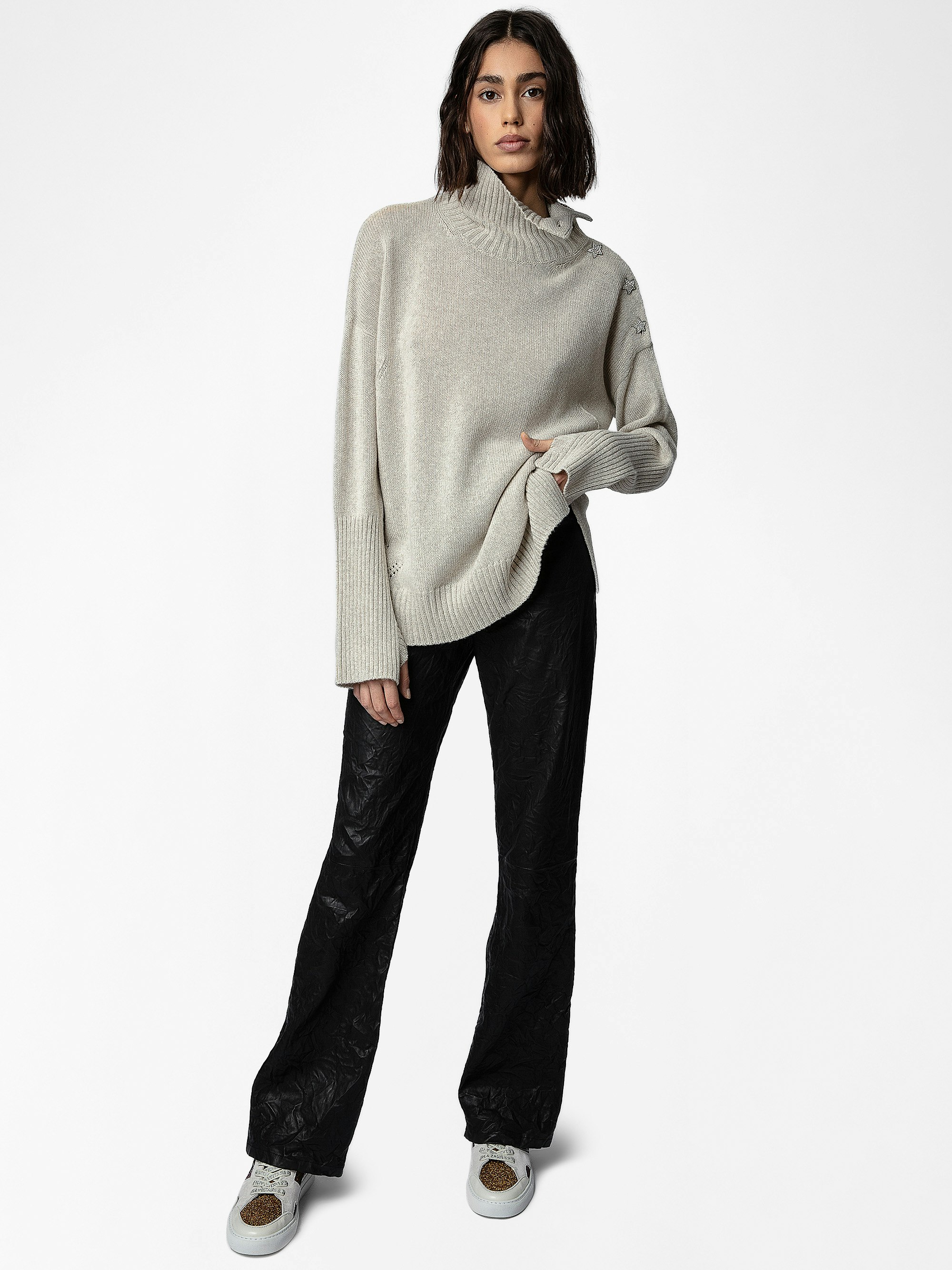 ZV1747 Mid Flash Sparkle Sneakers