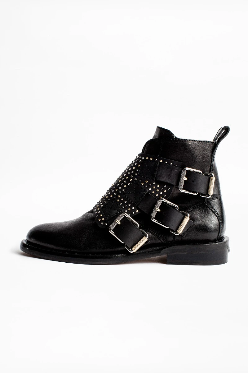 Laureen Flap Studs Ankle Boots thumbnail 1