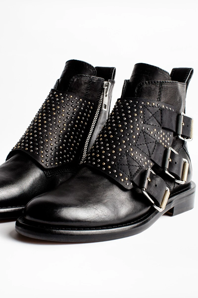 Laureen Flap Studs Ankle Boots thumbnail 3