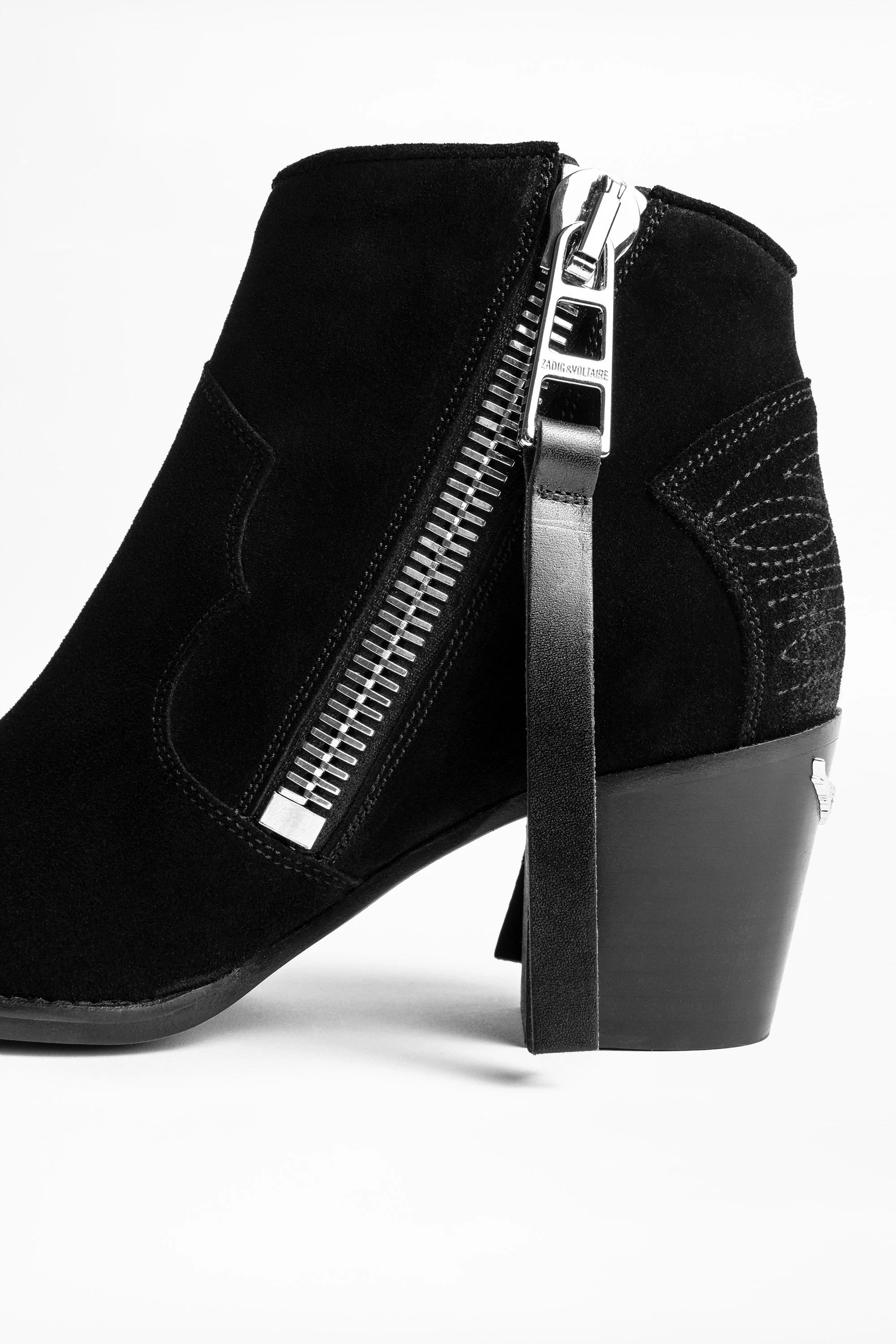 Molly Suede Zip Ankle Boots thumbnail 3