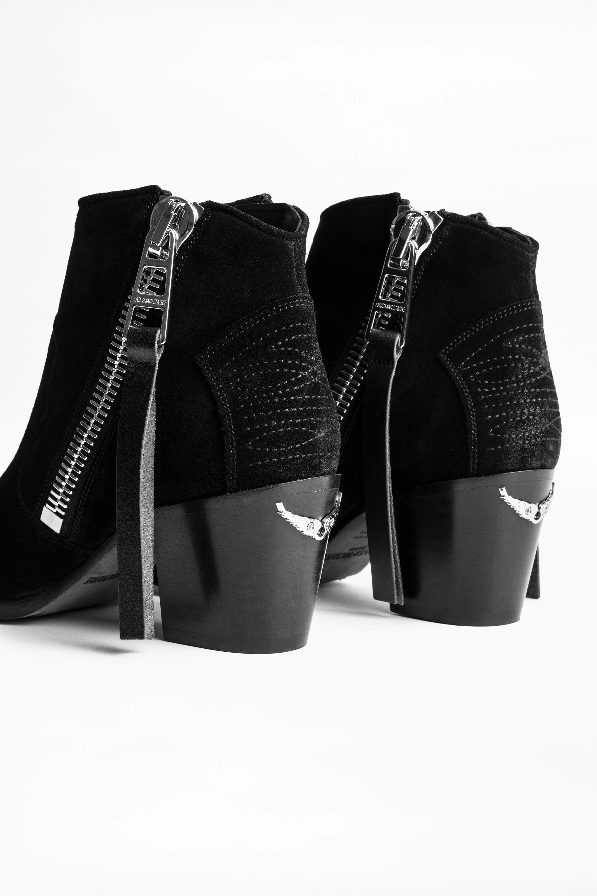 Molly Suede Zip Ankle Boots thumbnail 4