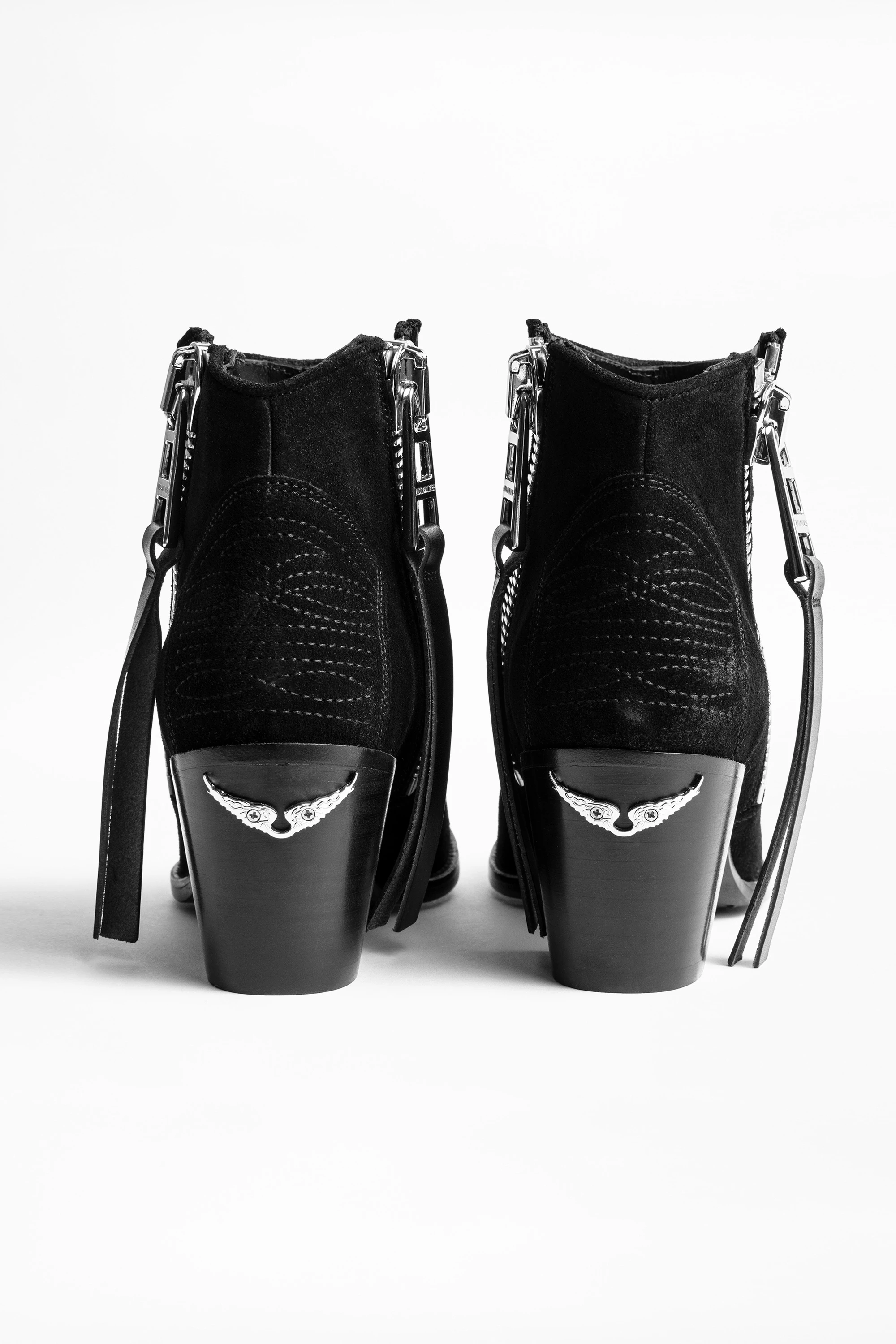 Molly Suede Zip Ankle Boots thumbnail 6