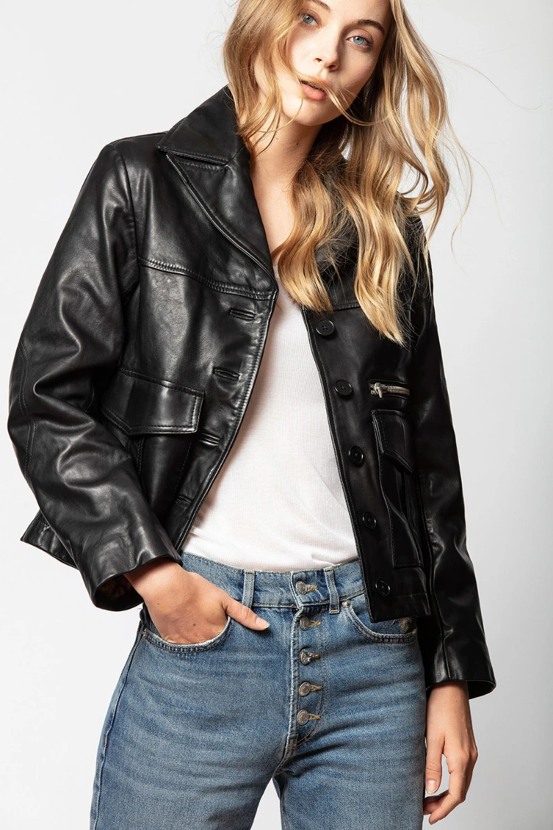 Blouson Lila Cuir thumbnail 2