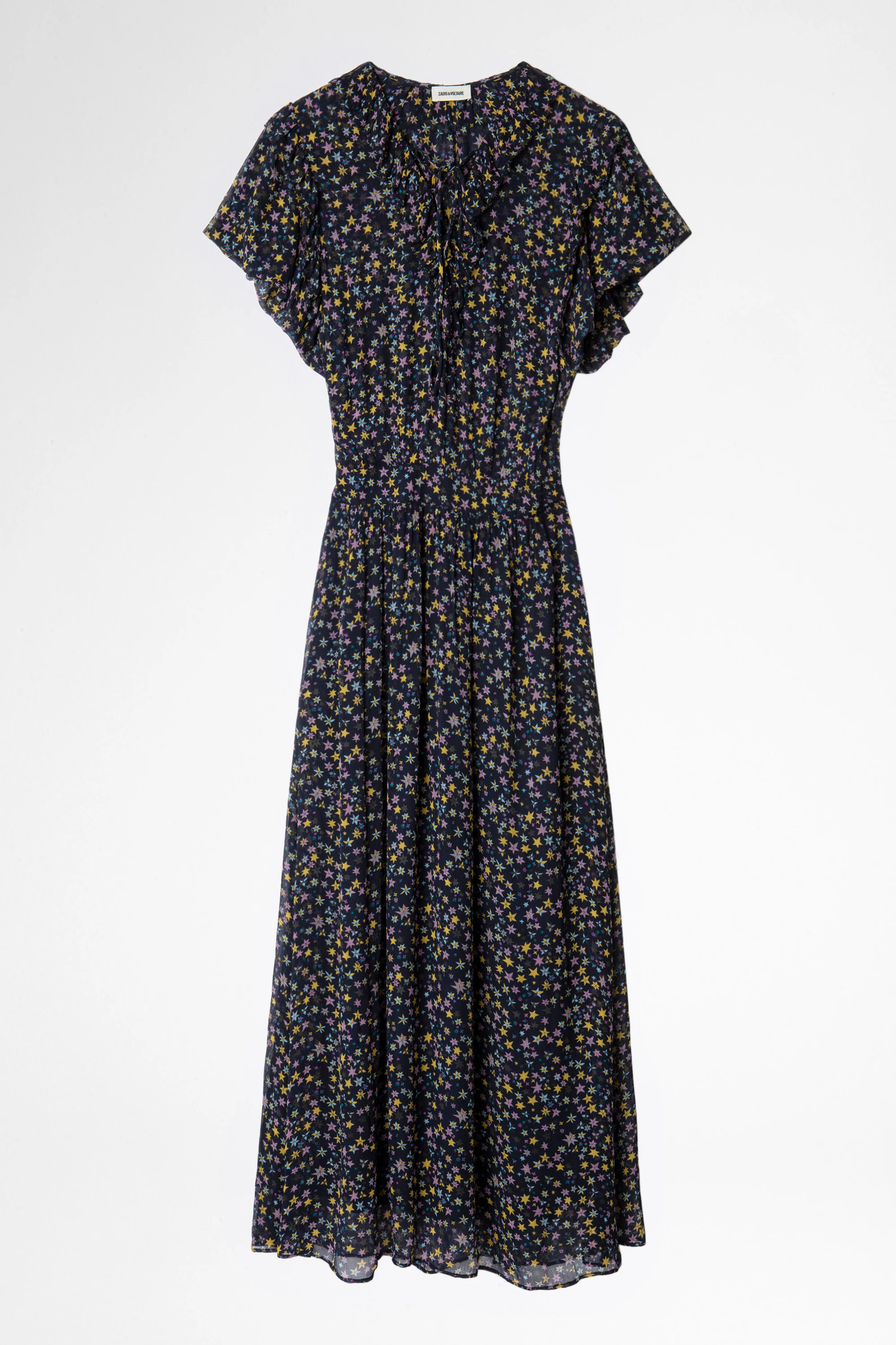 Rainy Crinkle Print Etoiles Dress thumbnail 6