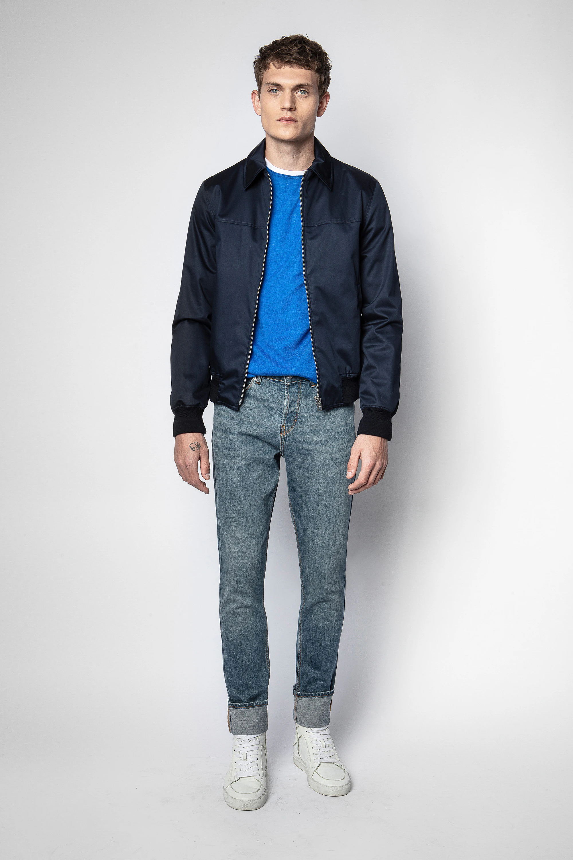 Logan Tech Jacket jacket navy men | Zadig&Voltaire