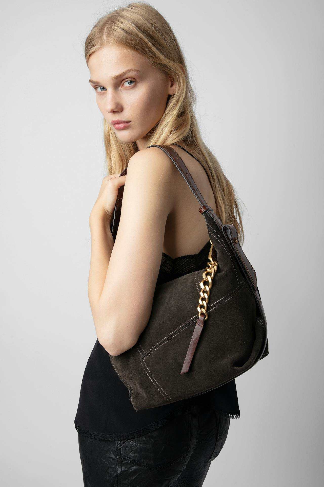 Sac Le Cecilia Suede Patchwork 9