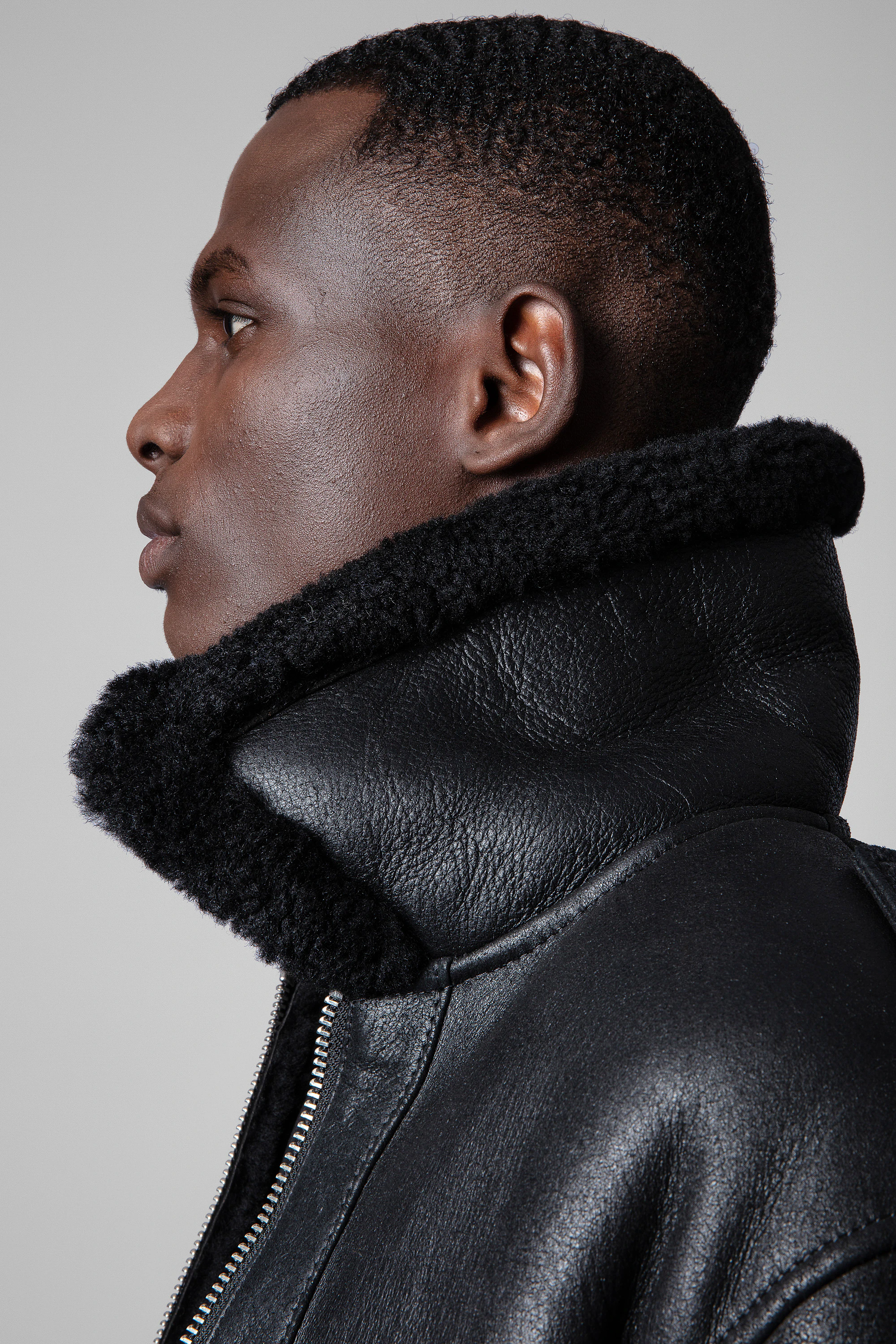 Loyd shearling leather aviator jacket thumbnail 6