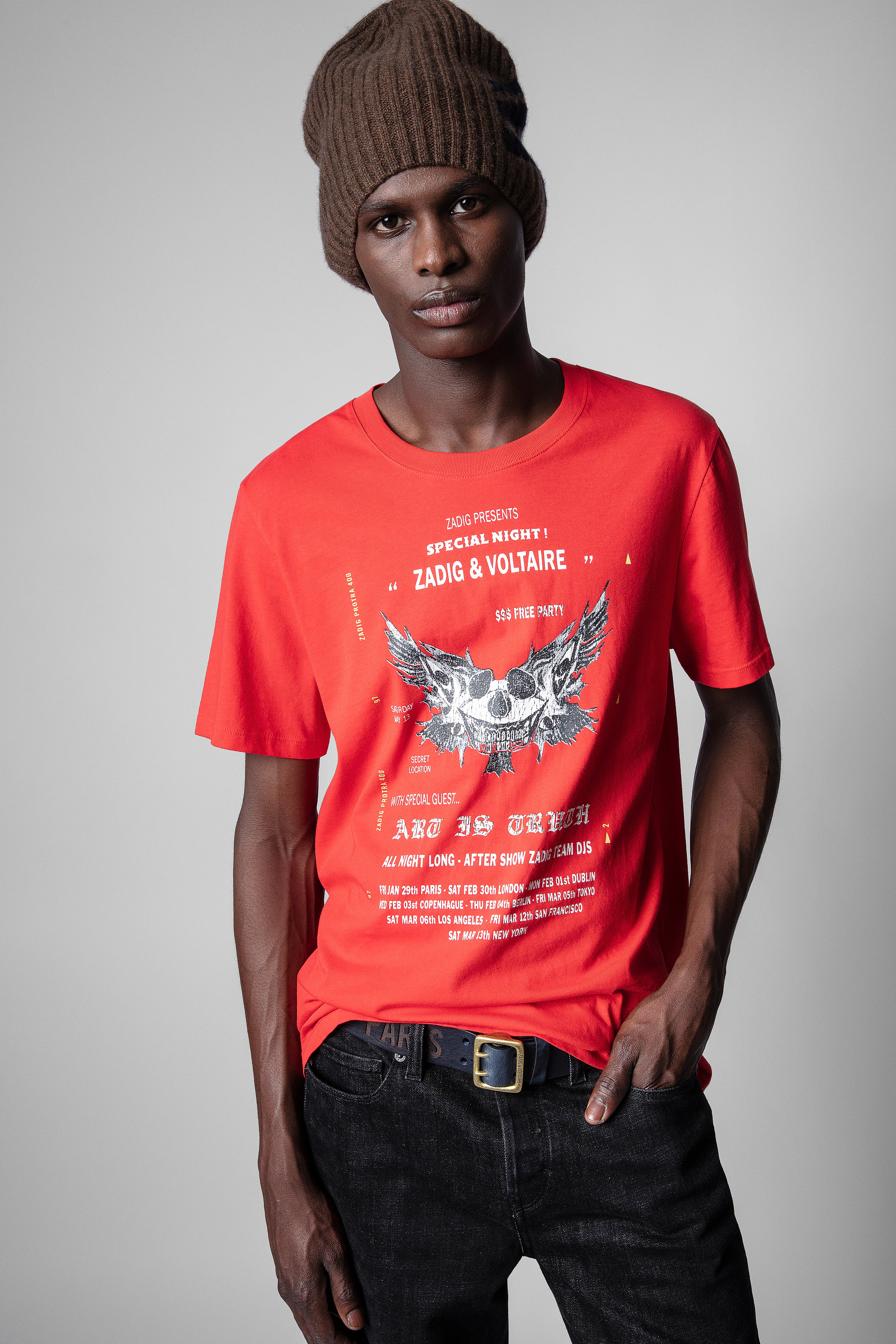 Ted T-shirt t-shirt red men | Zadig&Voltaire