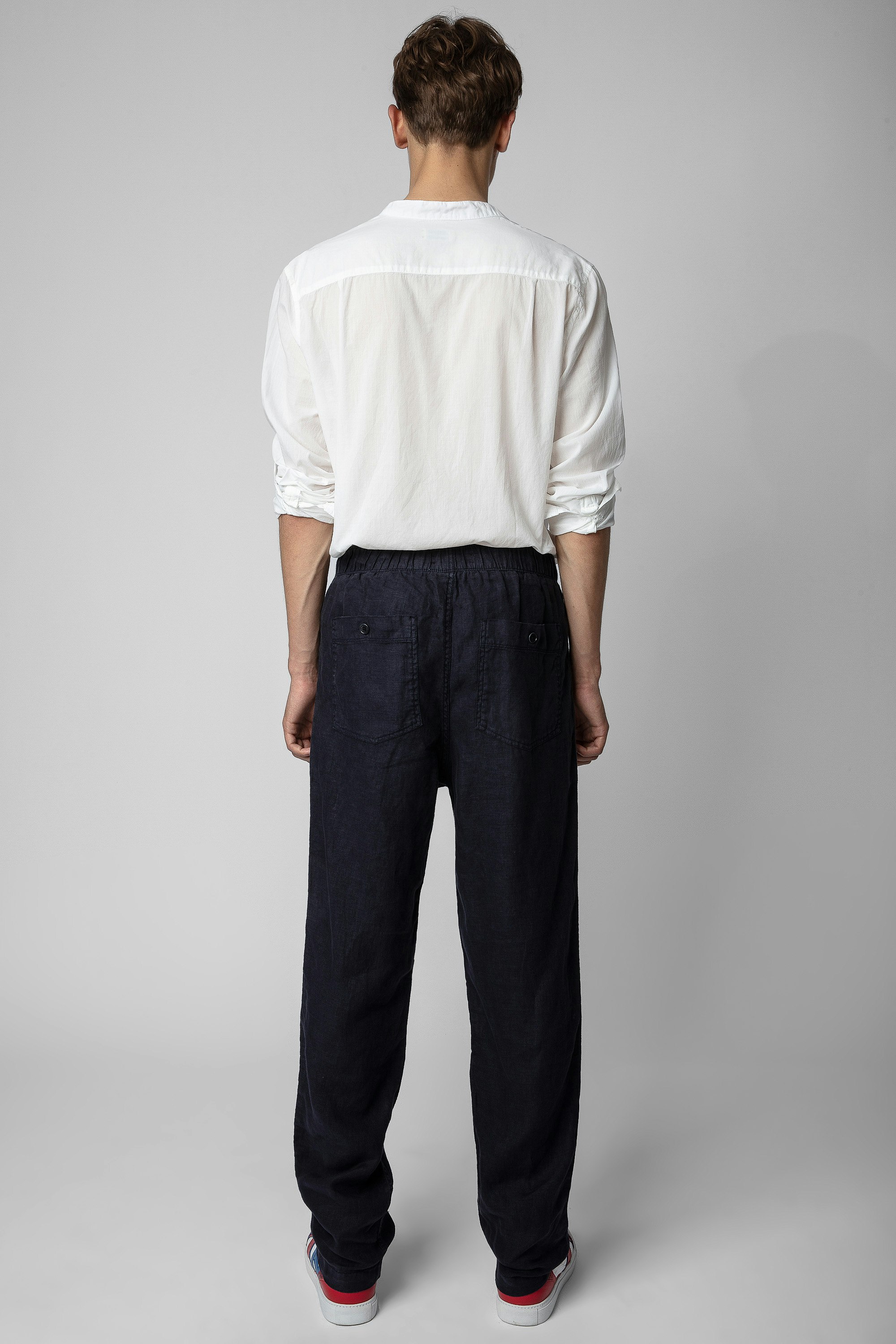 Linen Pixel Trousers 2
