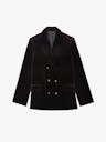 Vaska Structured Velvet Blazer - configurable