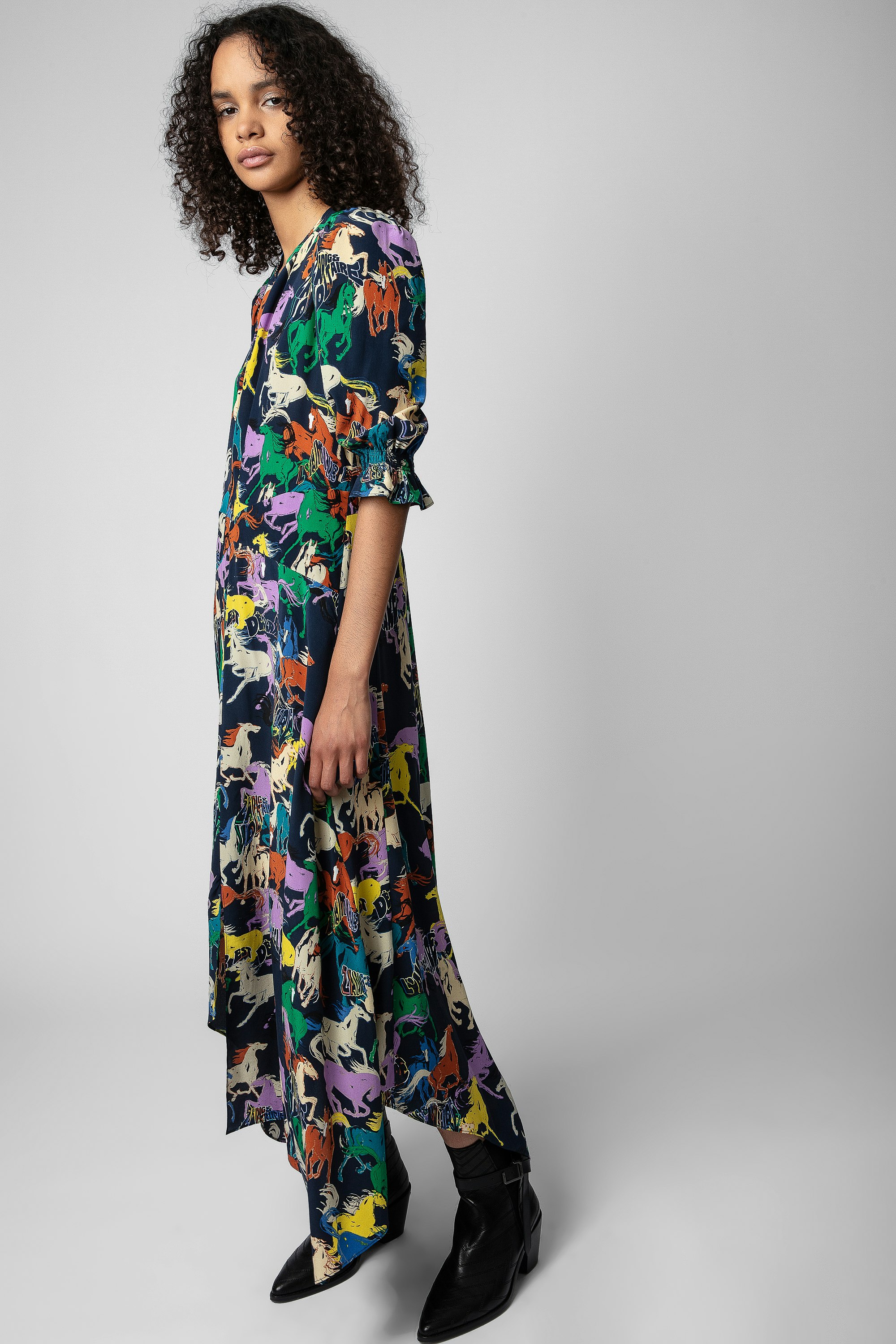 Ranage Horses Silk Dress 2