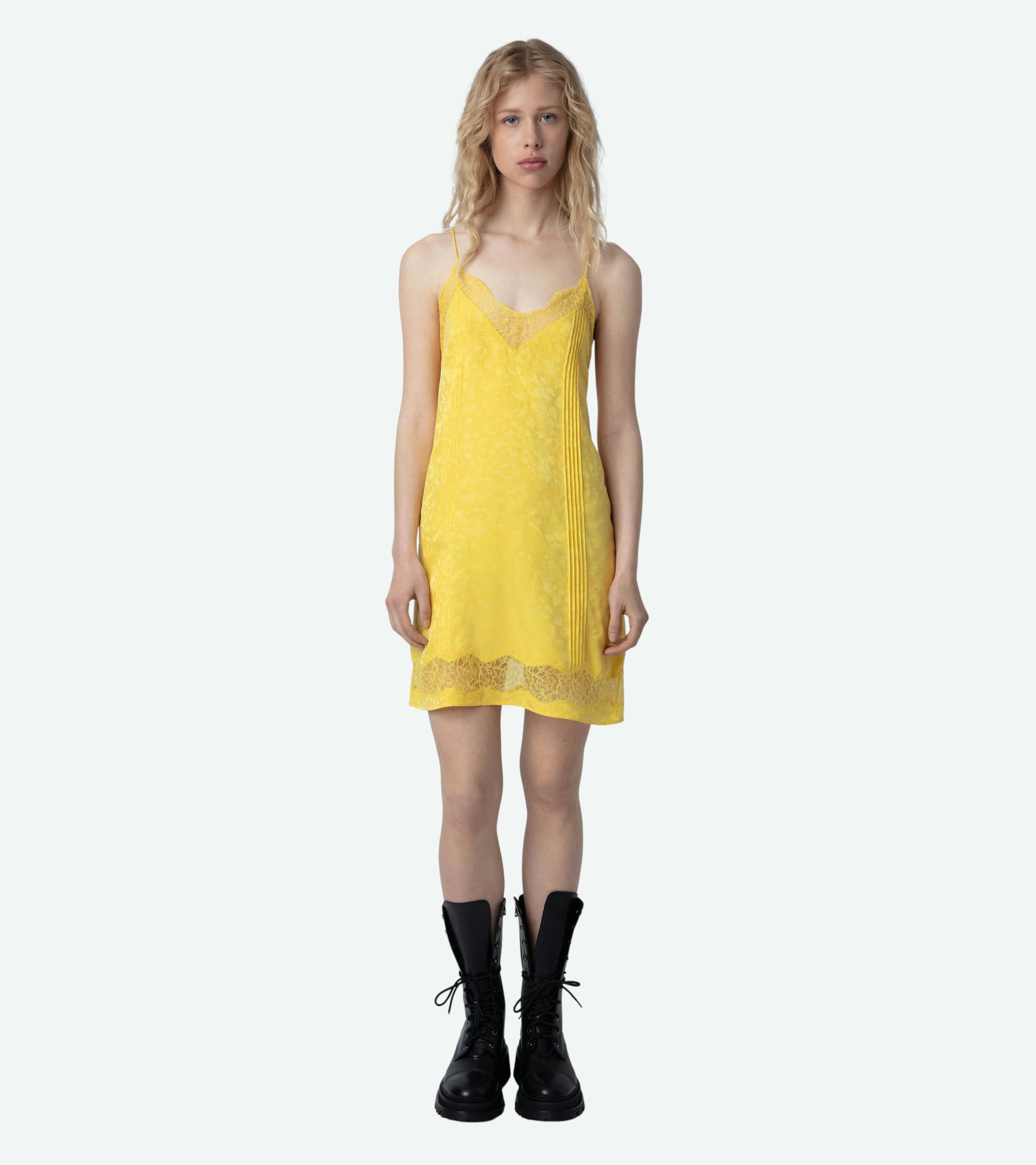 Crystal Silk Jacquard Dress 1