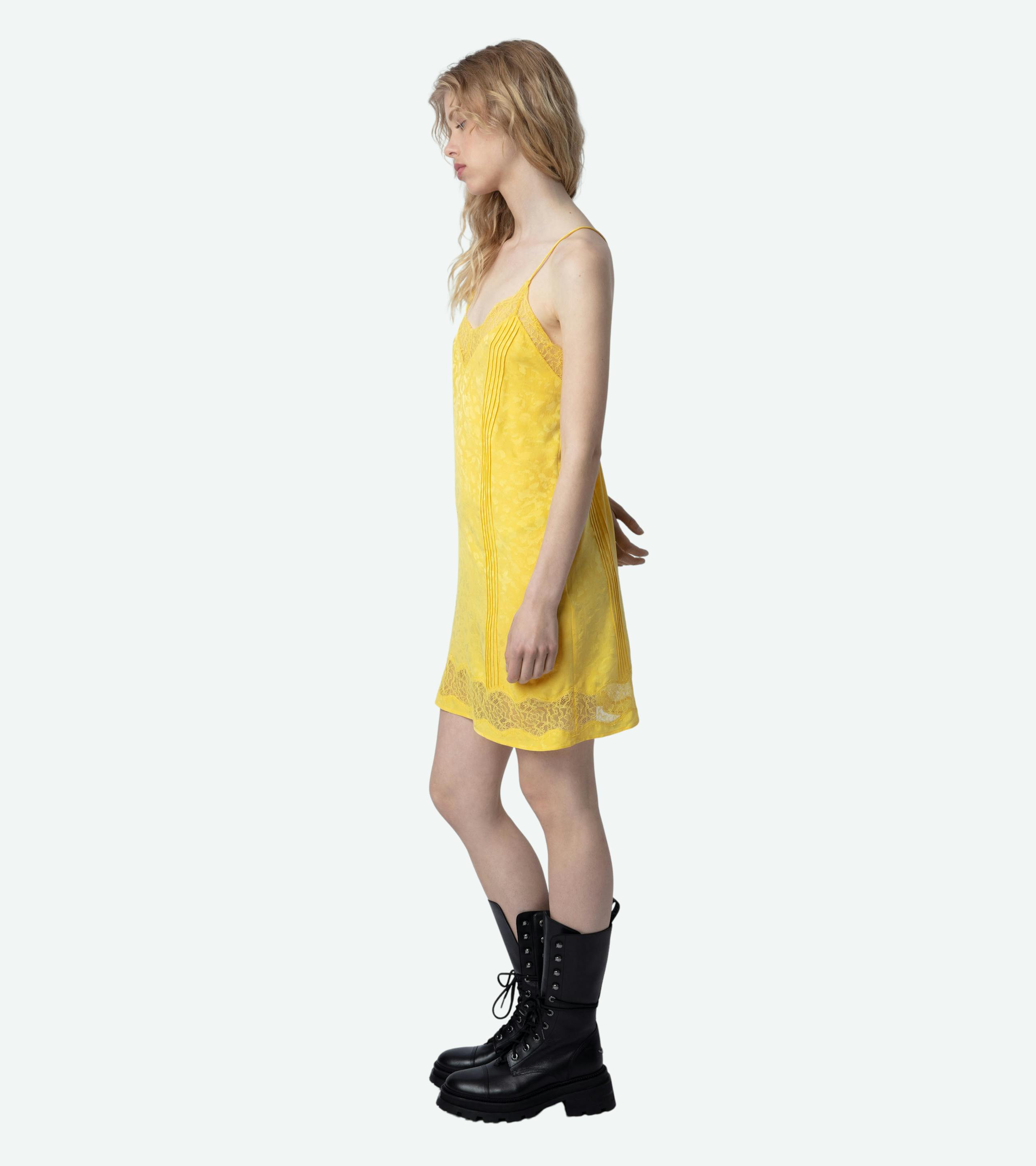 Crystal Silk Jacquard Dress 3