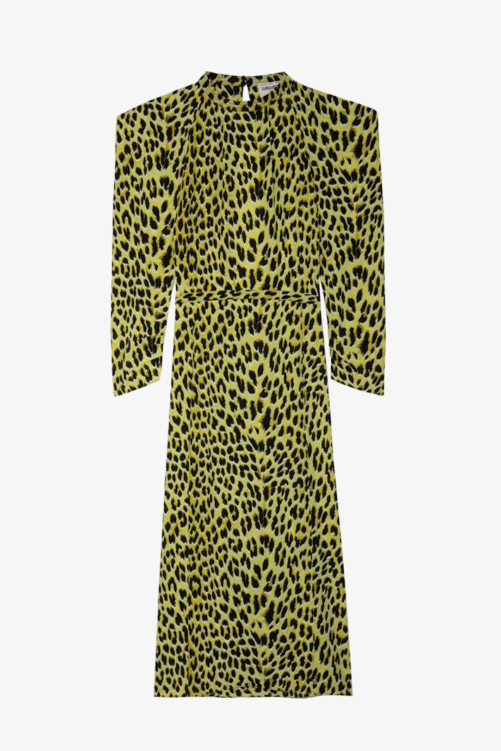Racyl Leopard Silk Dress
