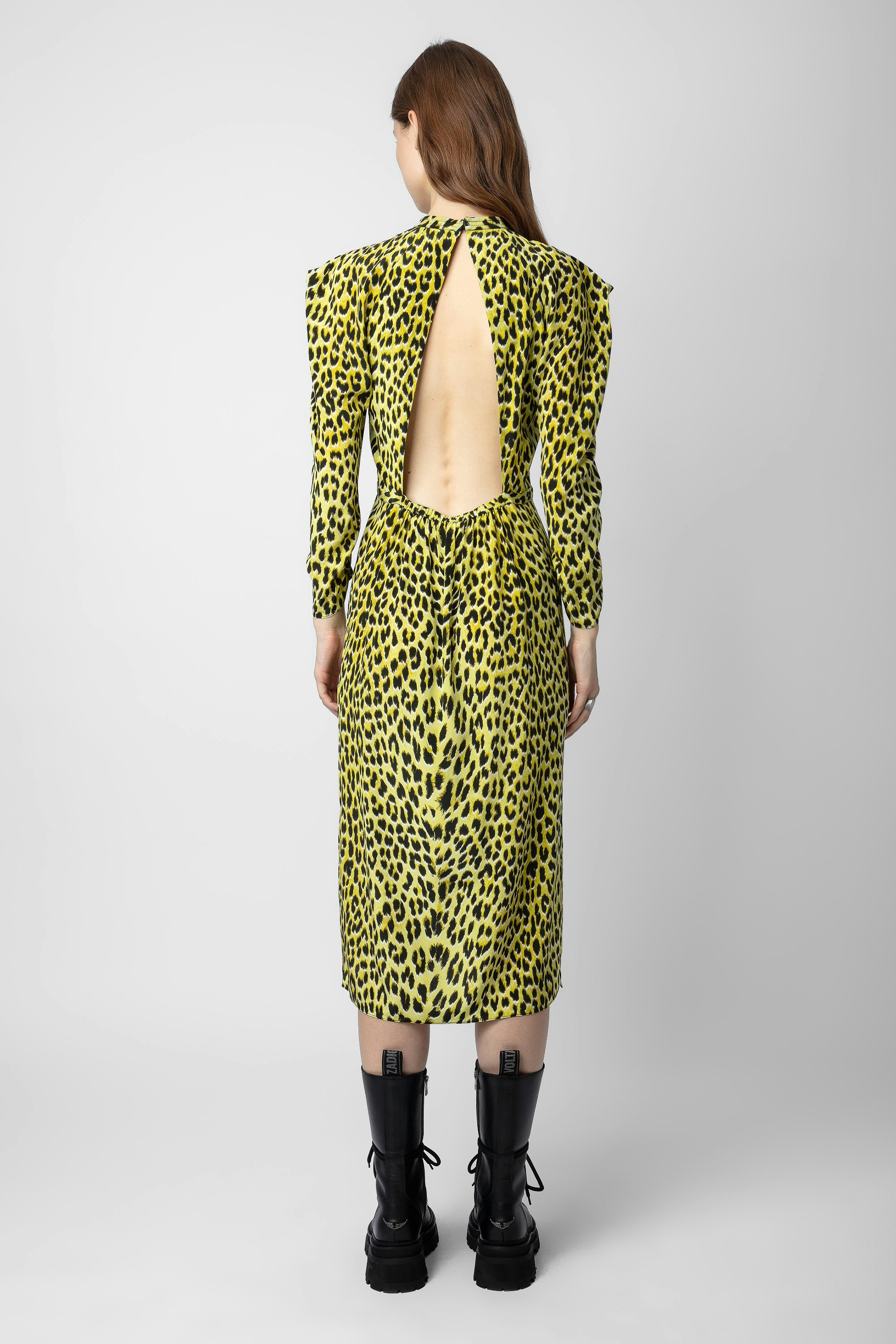 Racyl Leopard Silk Dress