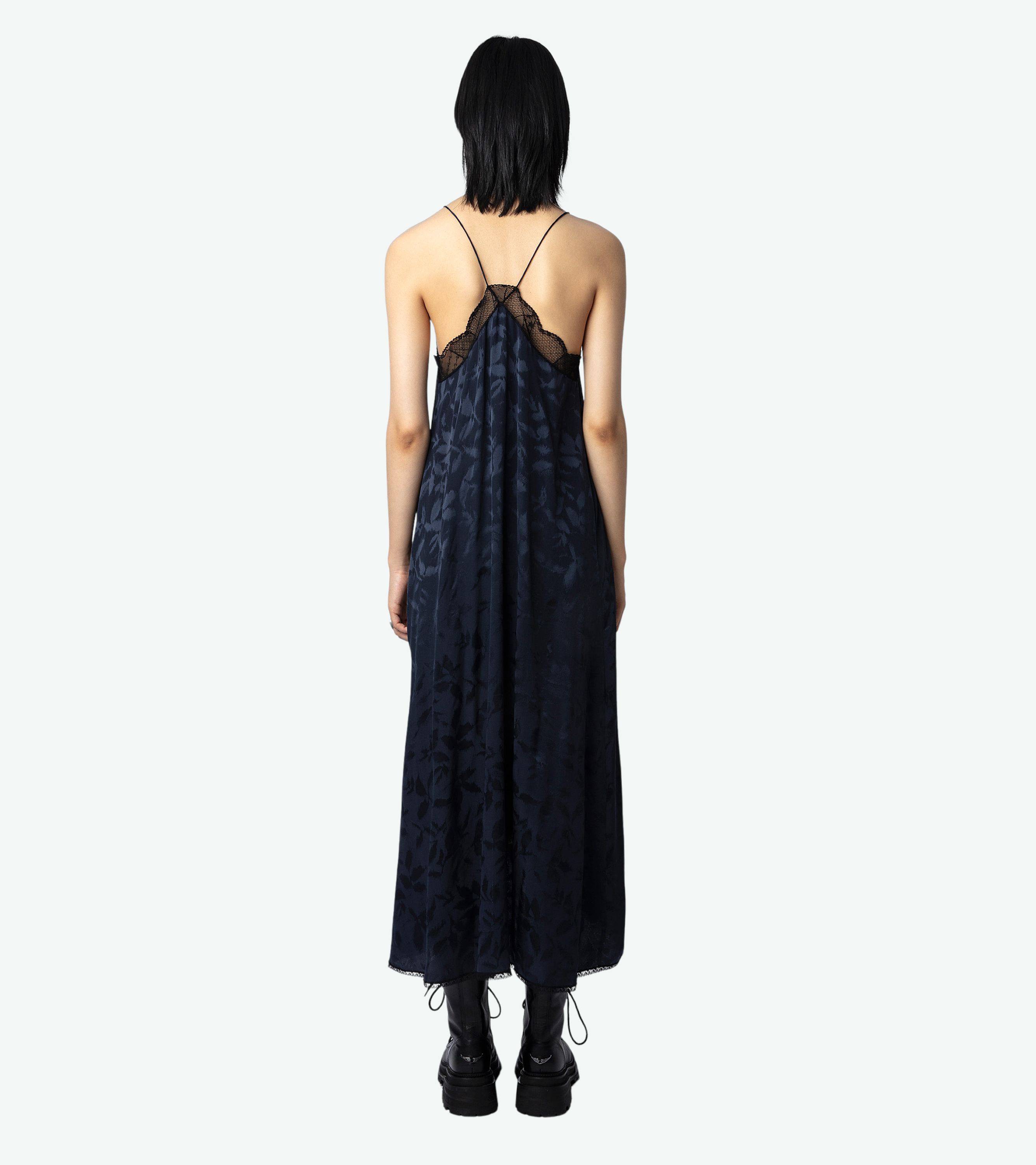 Risty Silk Jacquard Dress