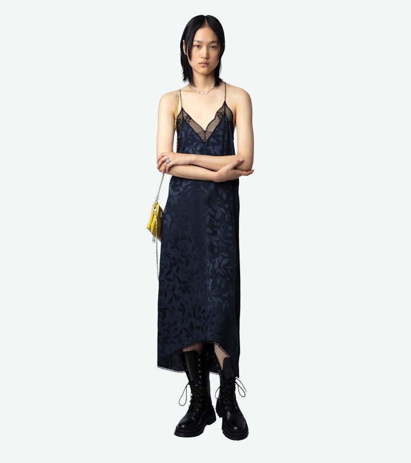 Risty Silk Jacquard Dress