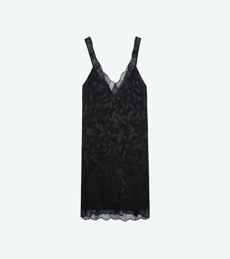 Renelle Silk Jacquard Dress