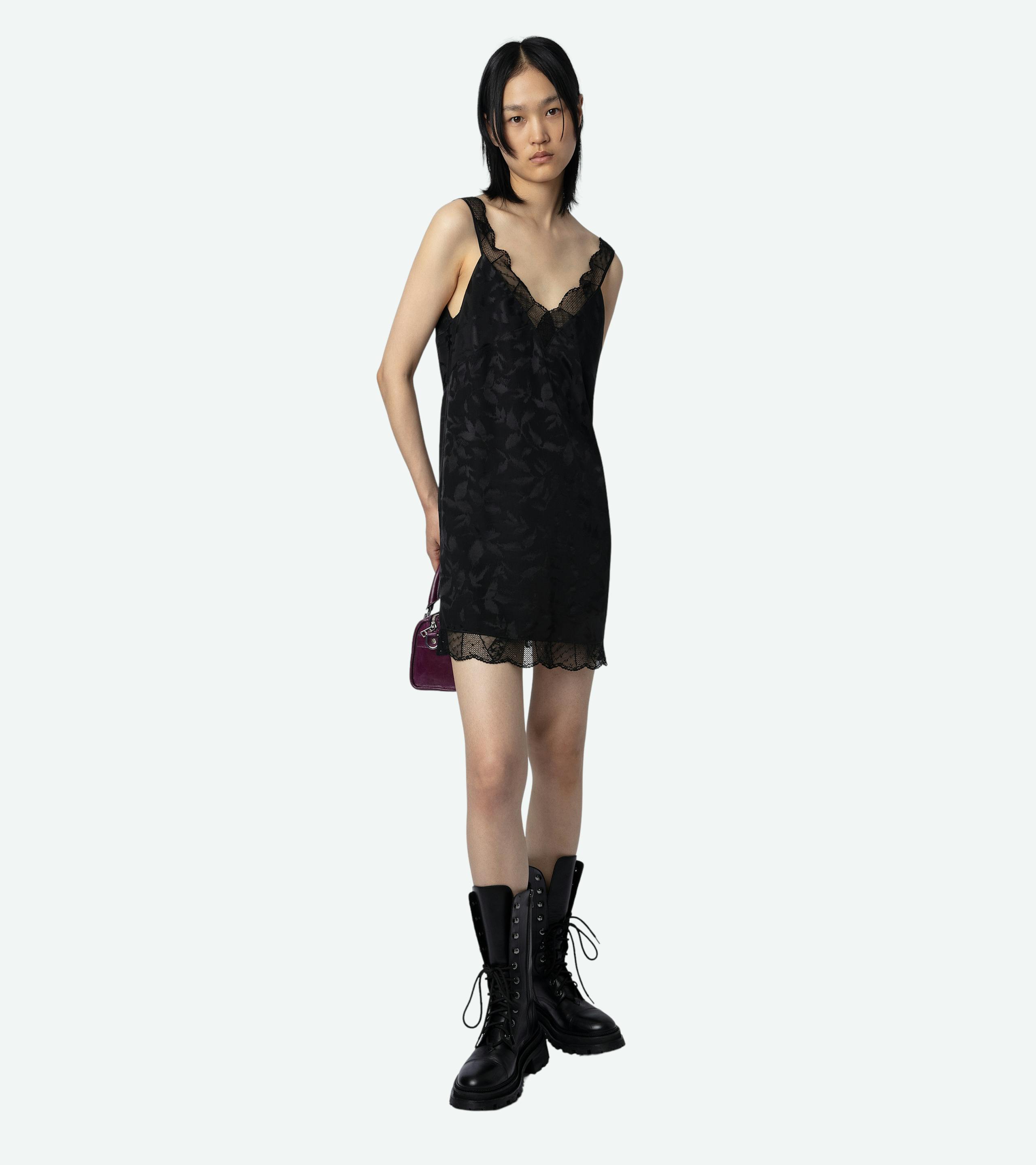 Renelle Silk Jacquard Dress 1