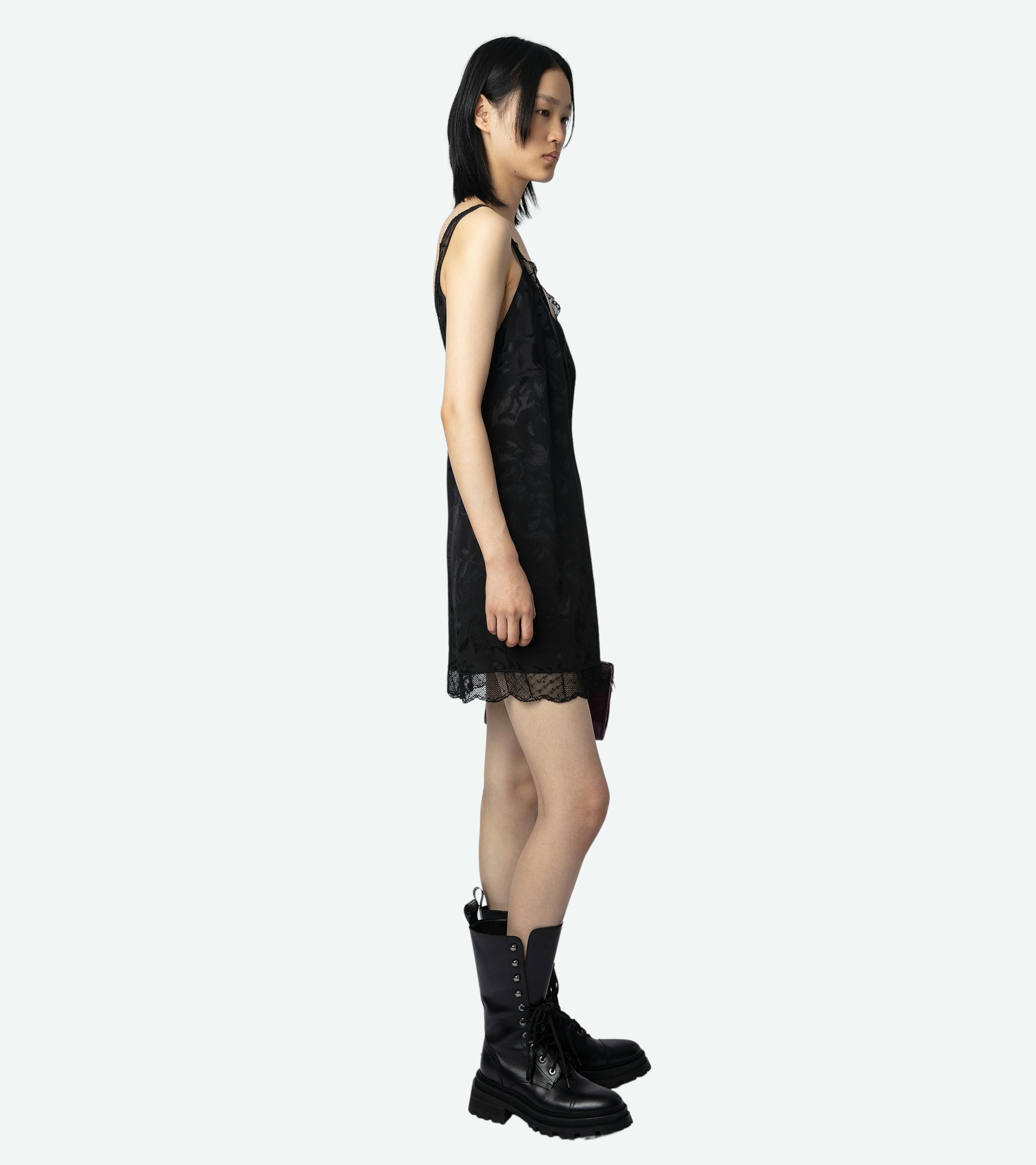 Renelle Silk Jacquard Dress 3