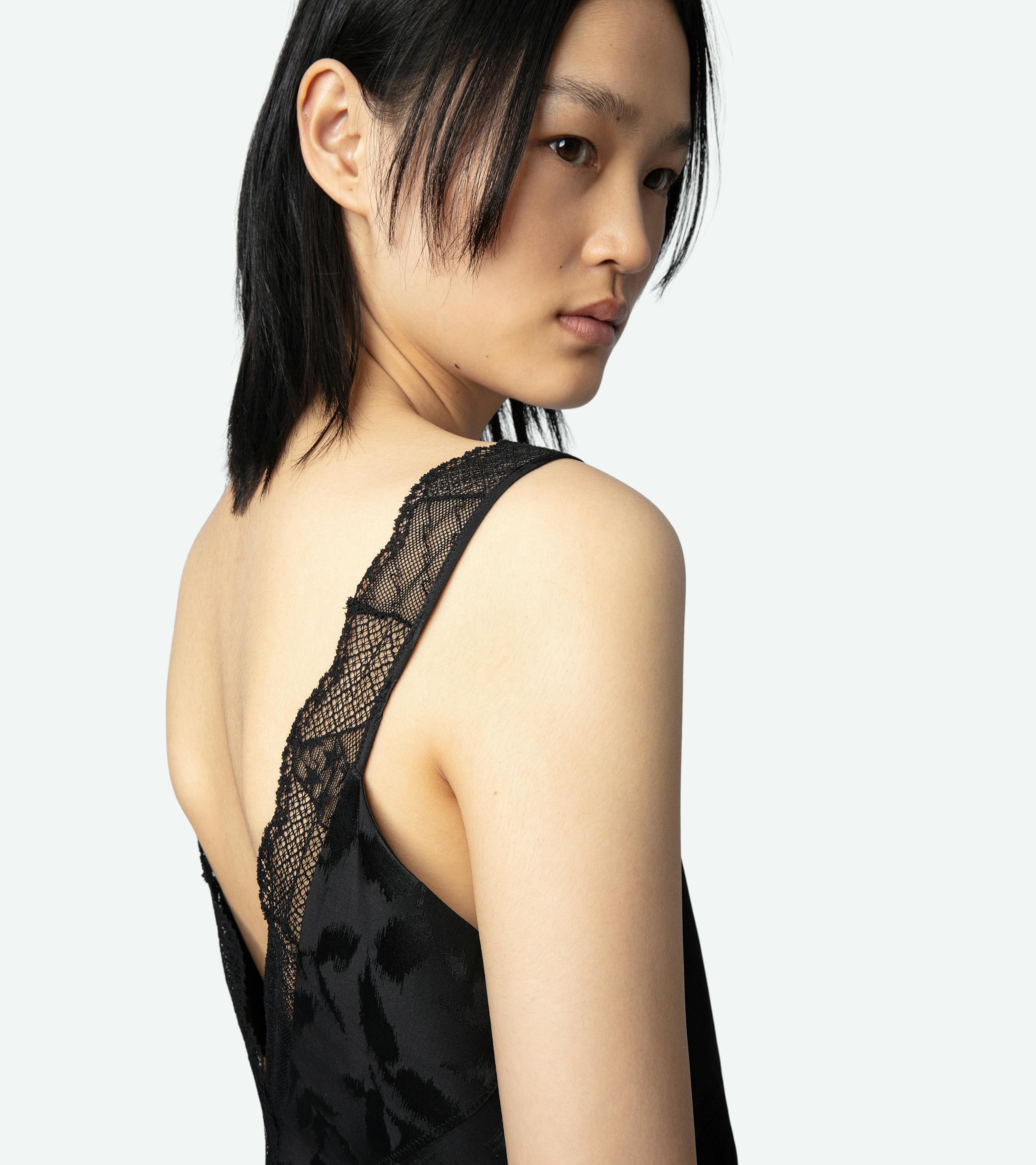 Renelle Silk Jacquard Dress 4