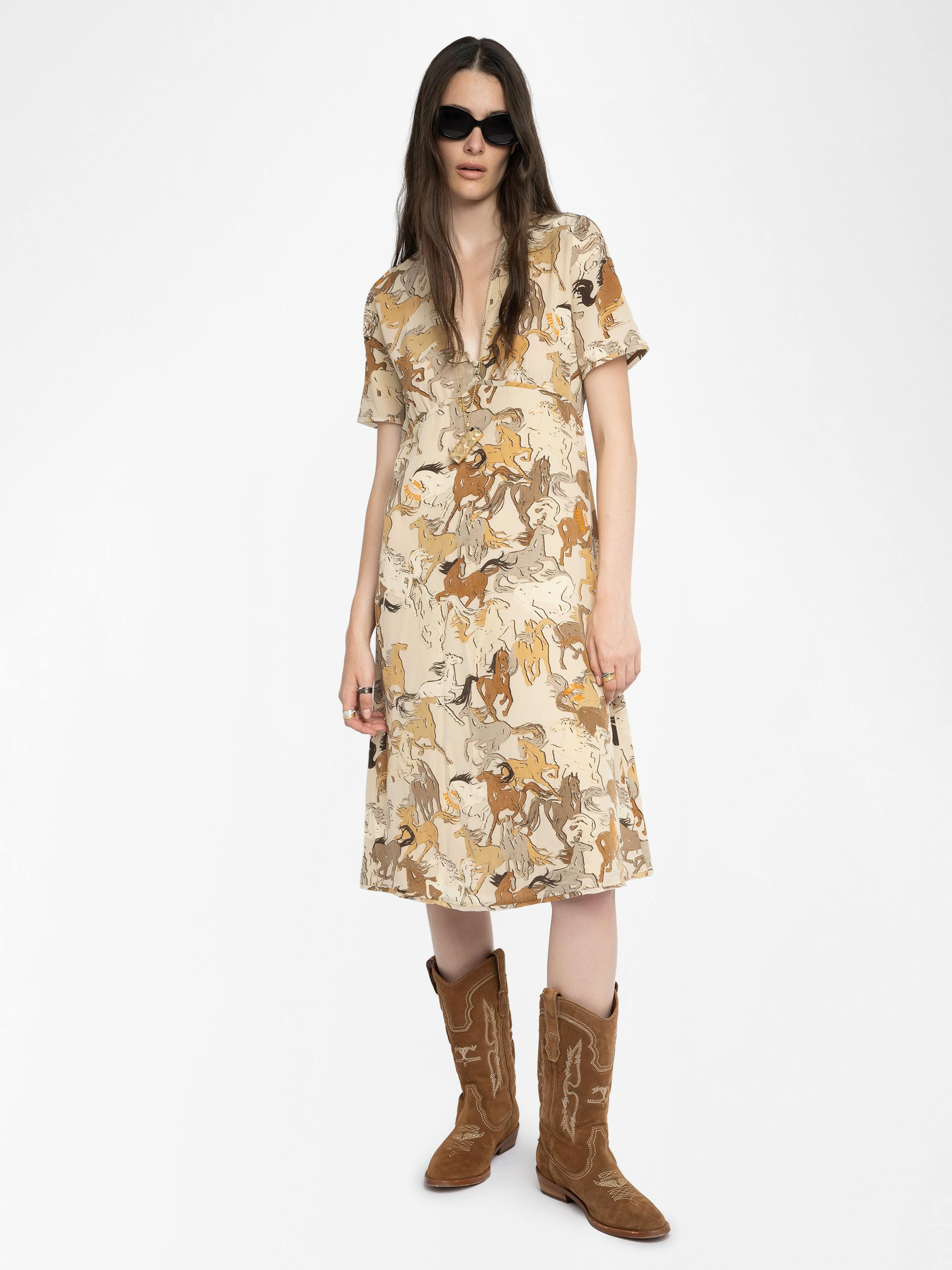 Rhodral Horse Print Dress 1