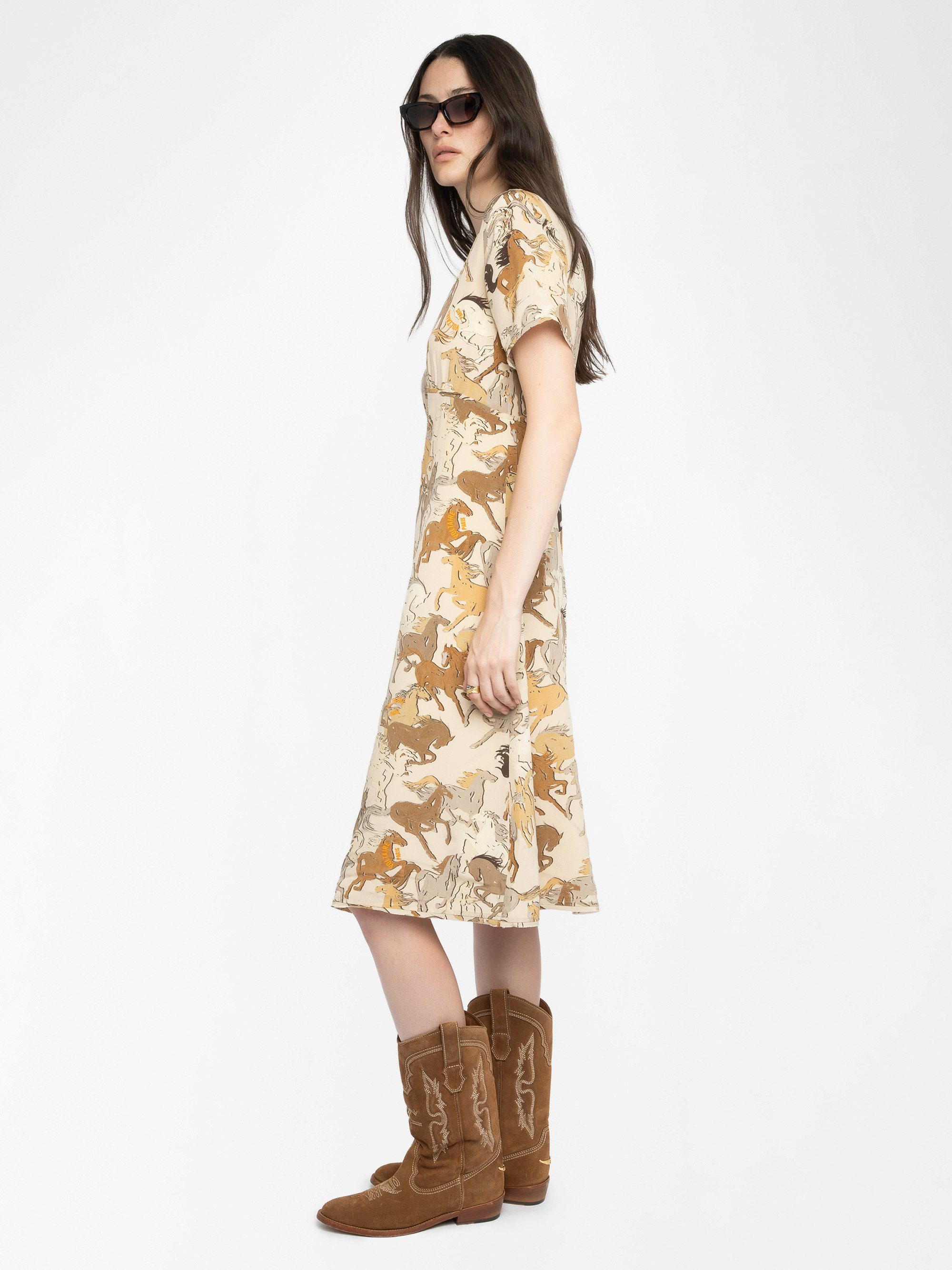 Rhodral Horse Print Dress