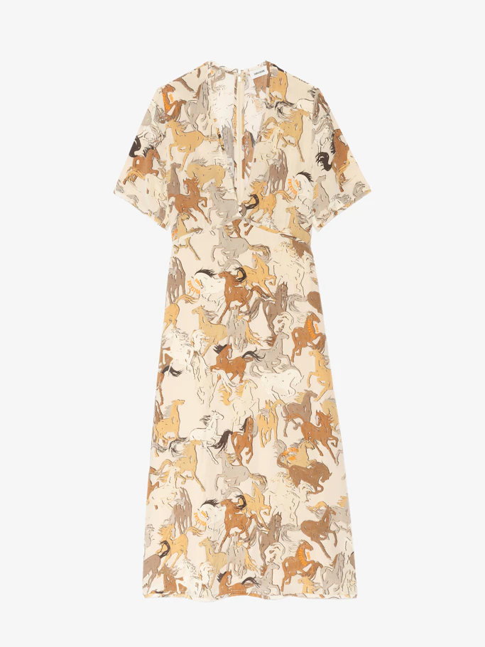 Zadig & Voltaire Rhodral Horse Print Dress