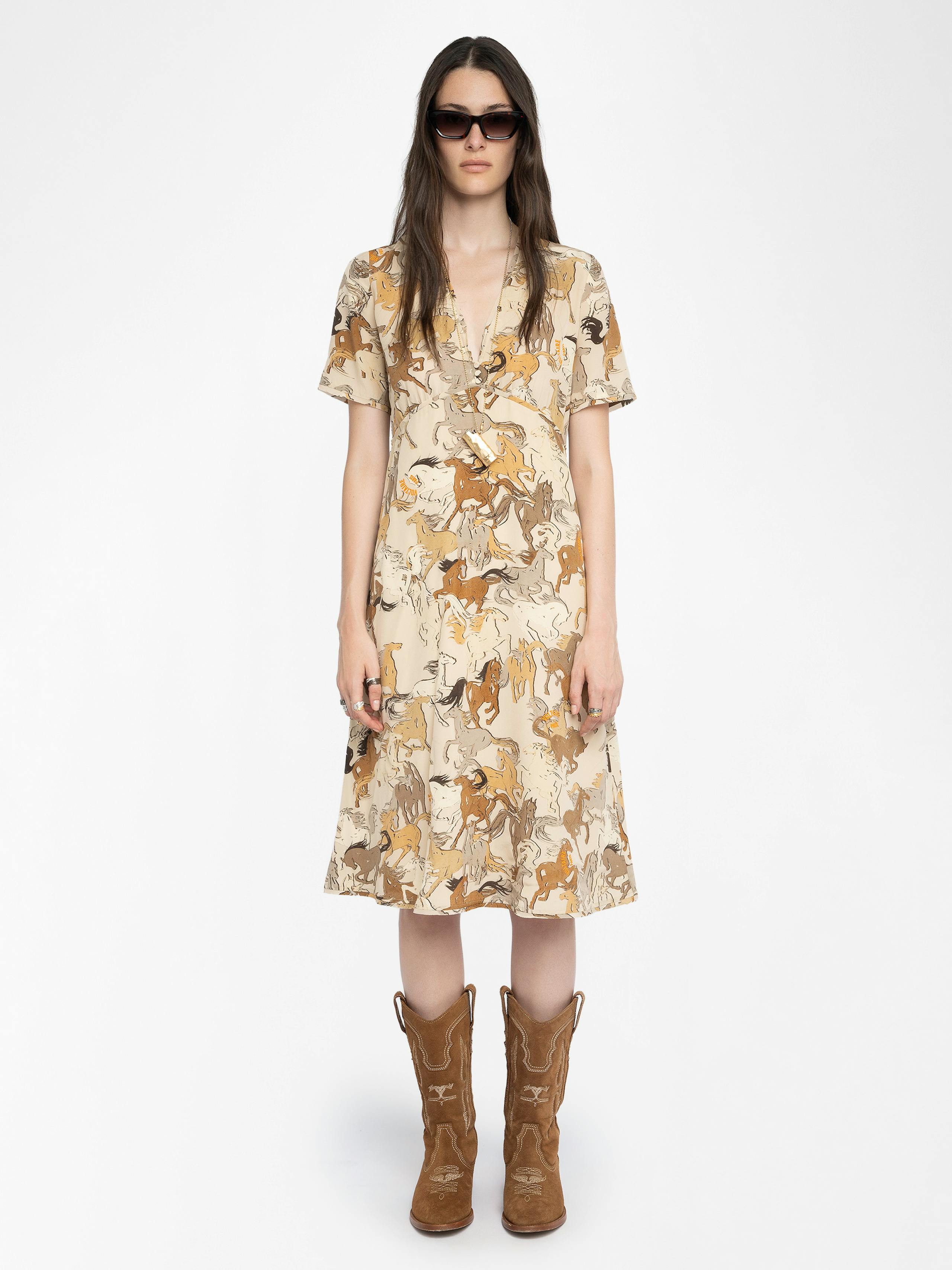 Rhodral Horse Print Dress 6