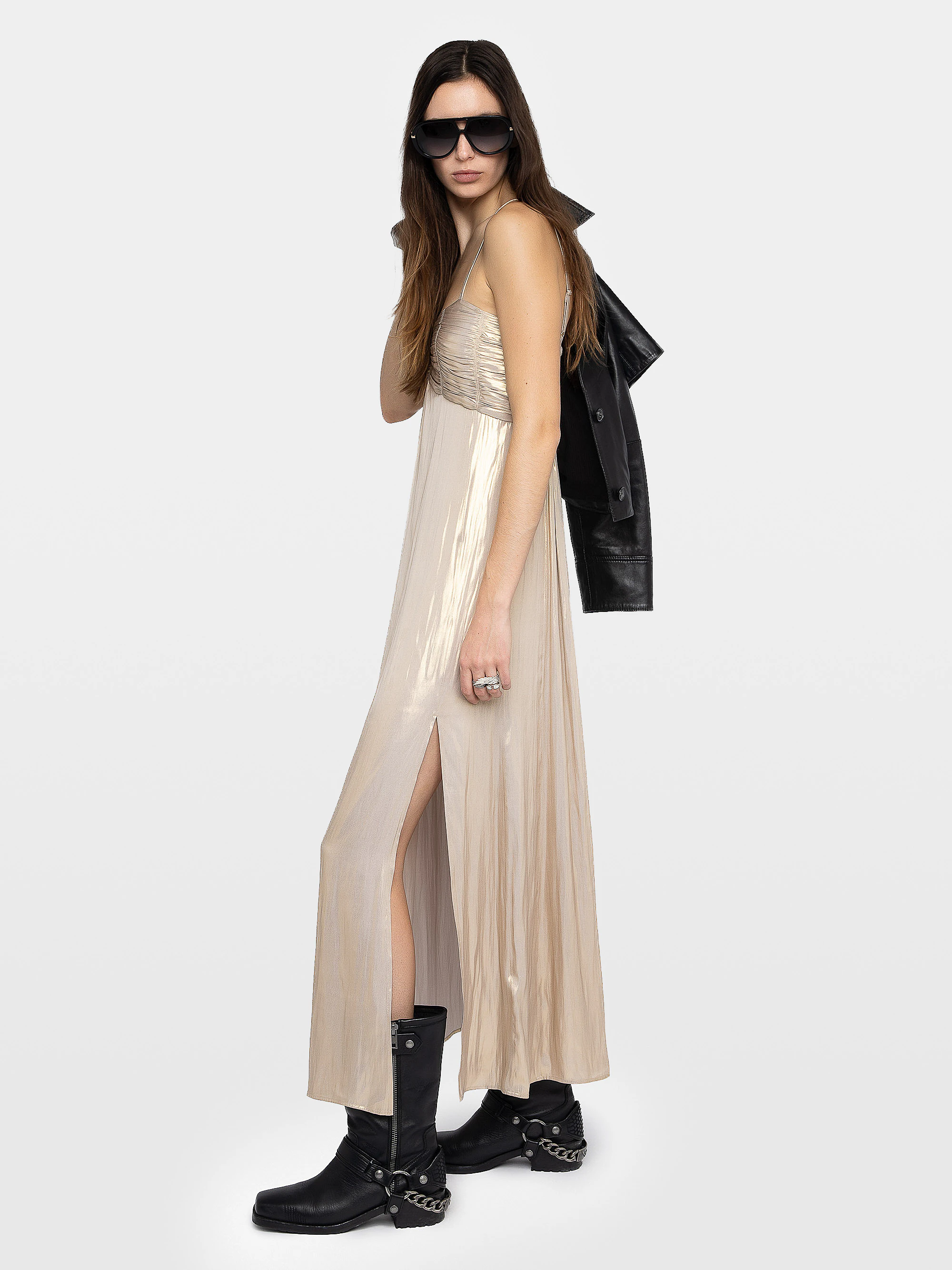 Vestido Rippie Satén