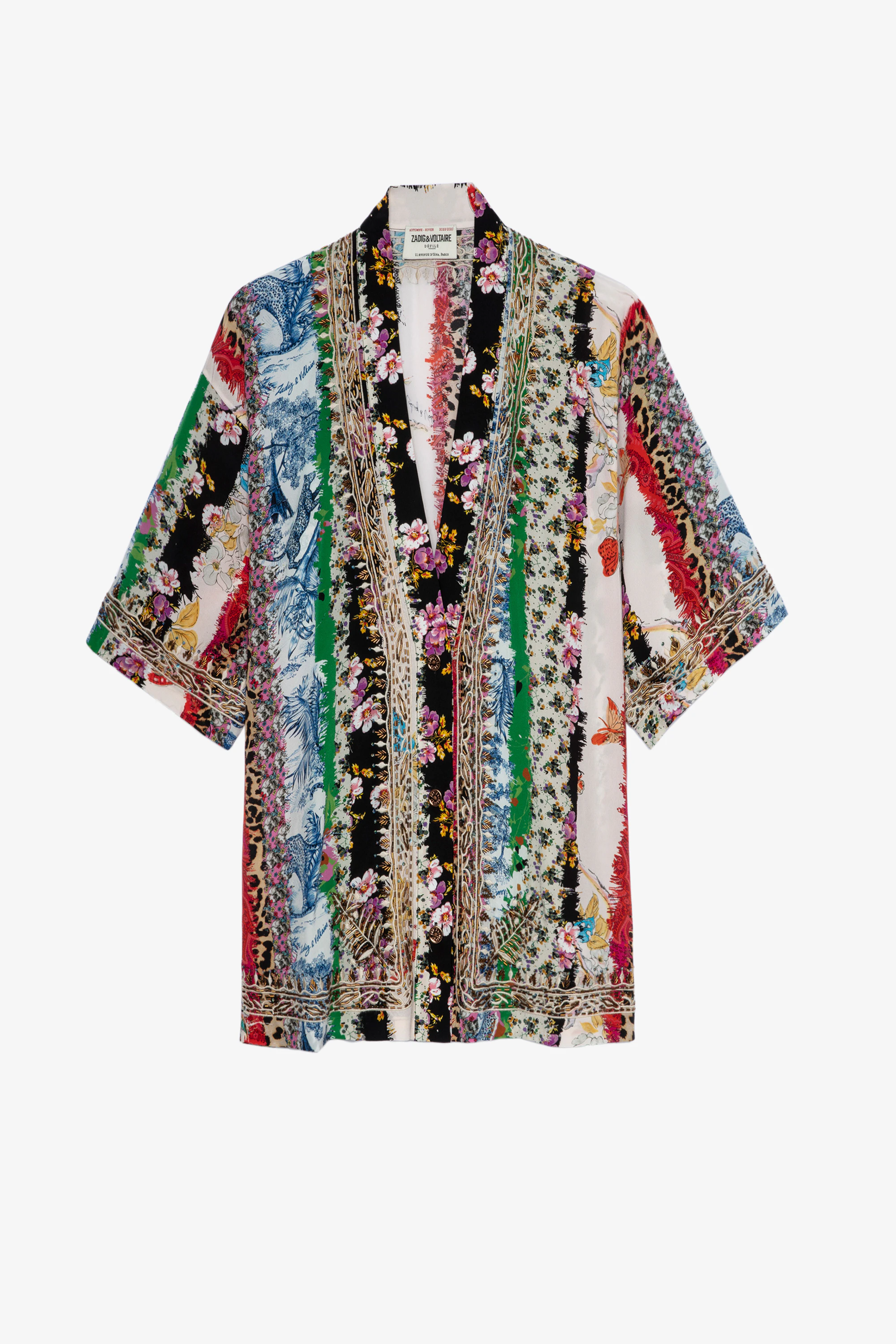 Chaqueta Tong de seda con estampado mixto 25 años thumbnail 5