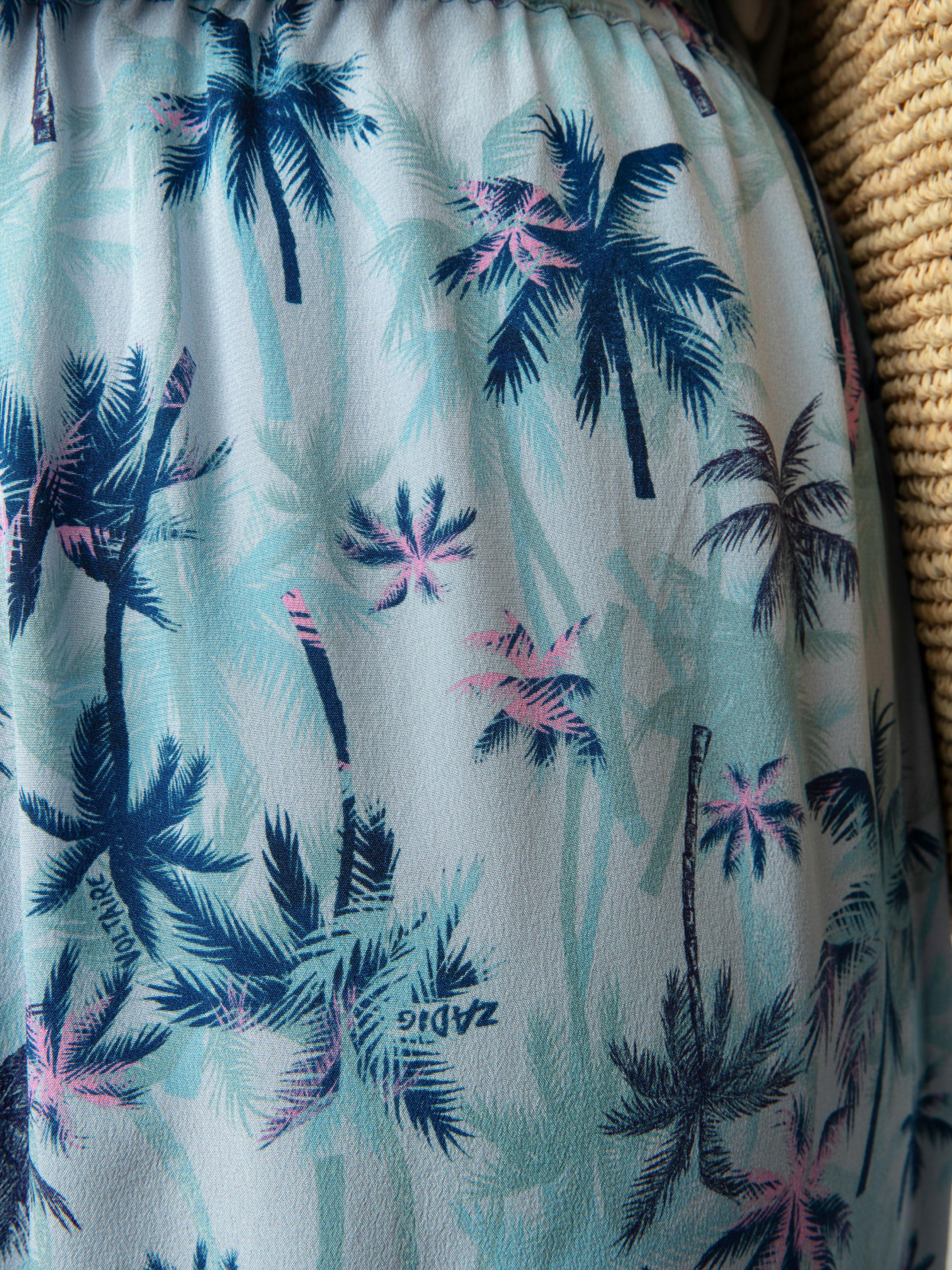 Resort Women's Wide Leg Silk Pants 5