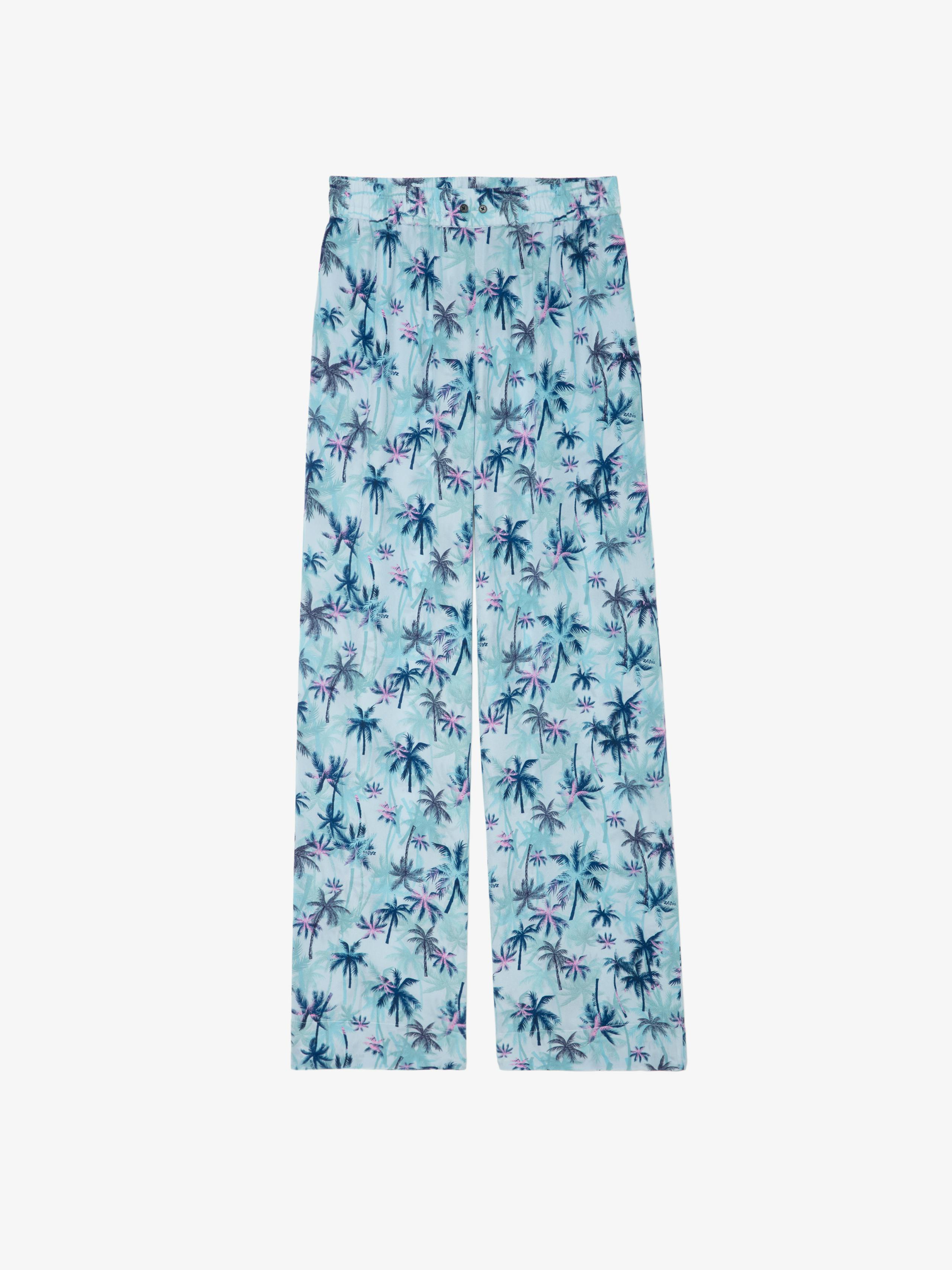 Resort Women's Wide Leg Silk Pants 6