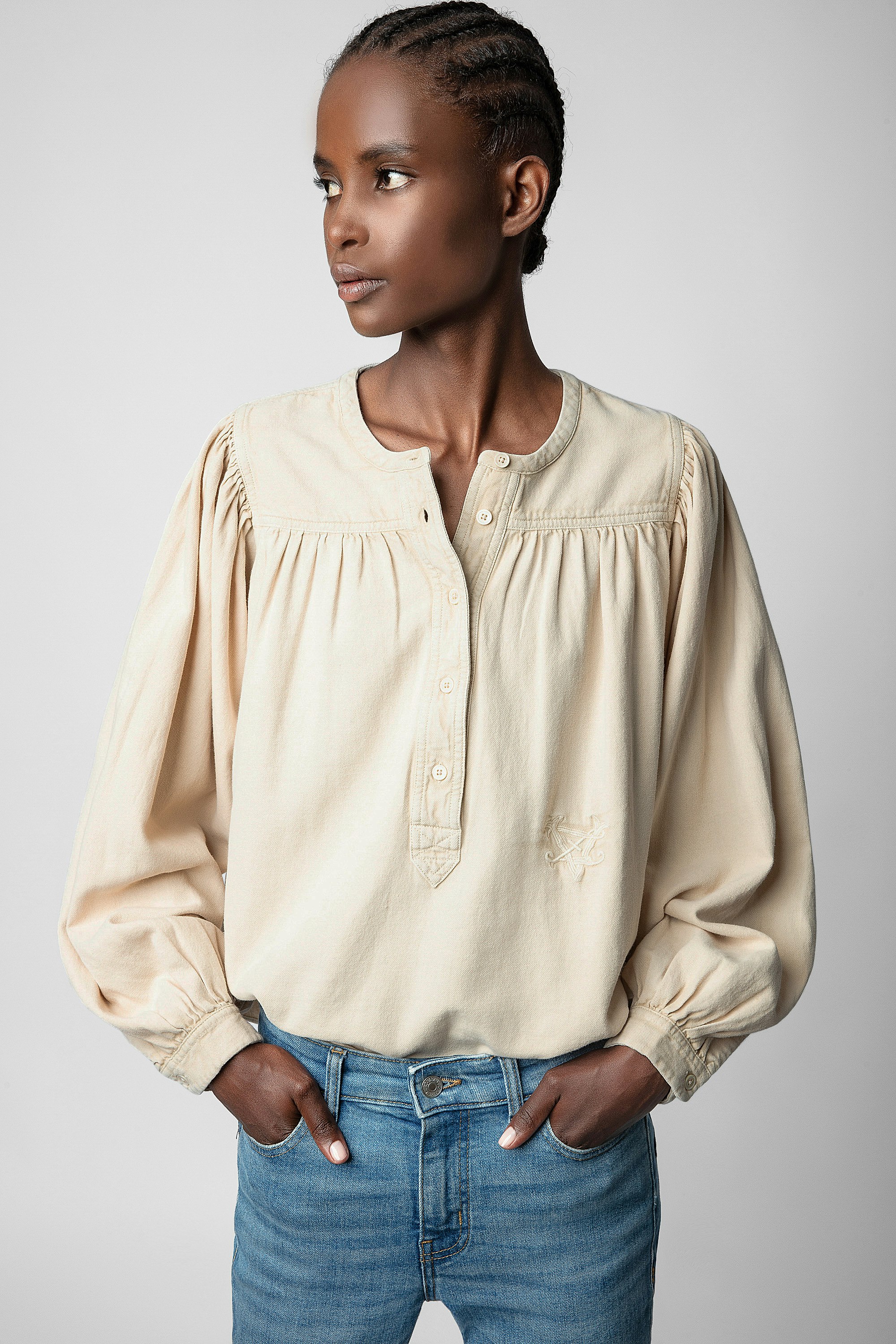 Tigy Cotton Twill Blouse