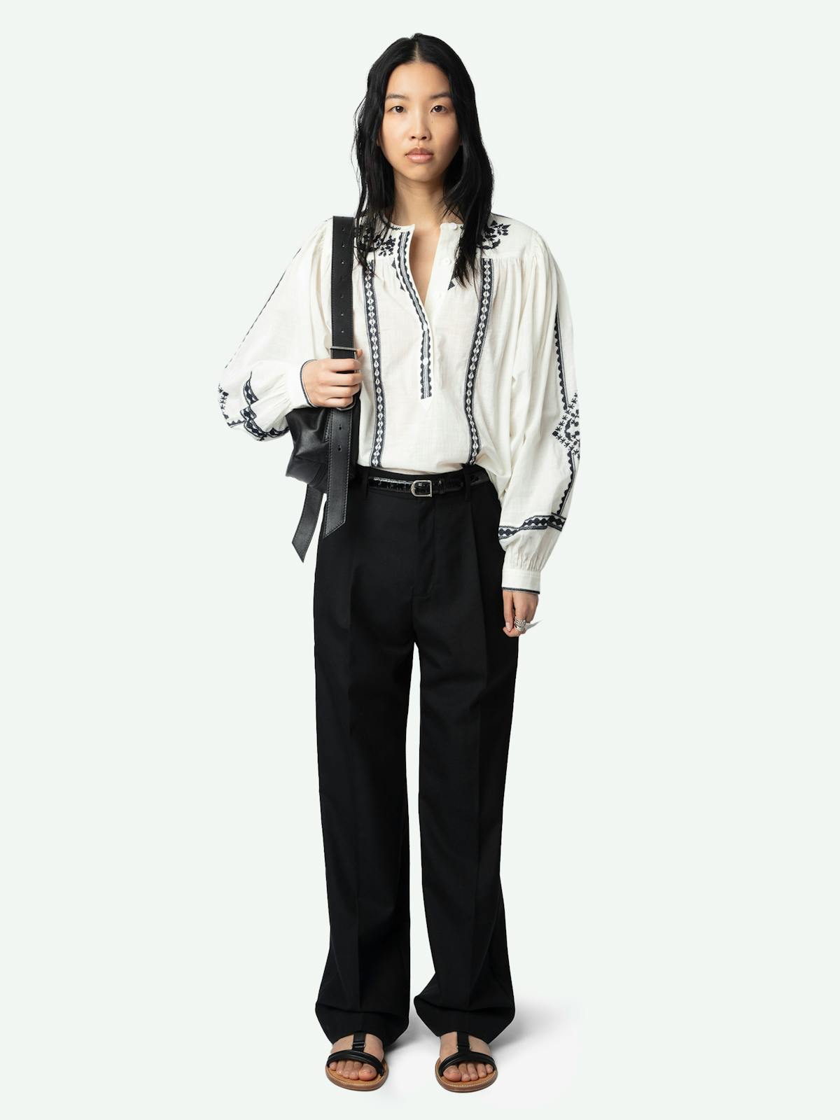 Tigy Oversized Cotton Blouse