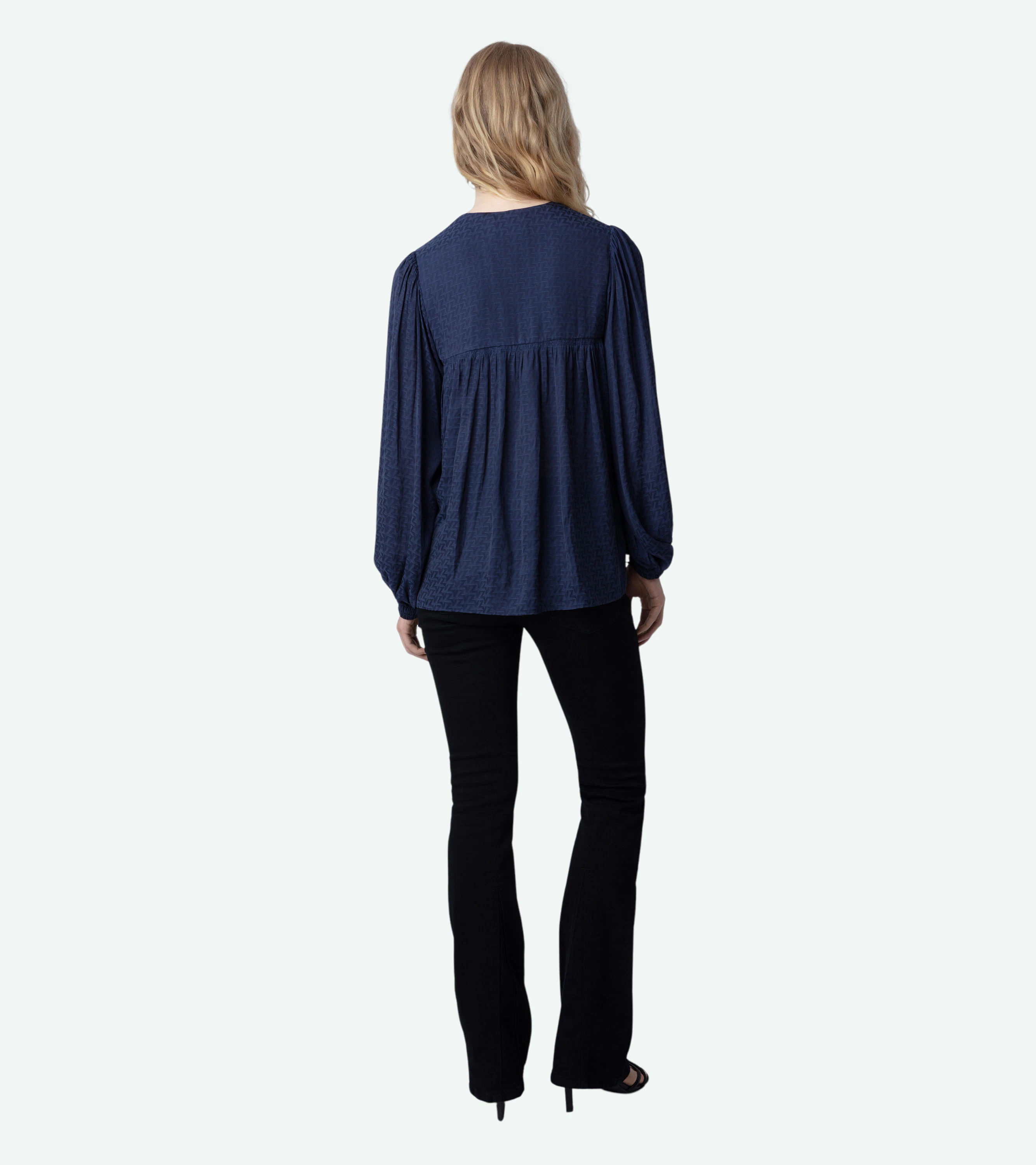 Tenew Satin Shirt shirt navy women | Zadig&Voltaire